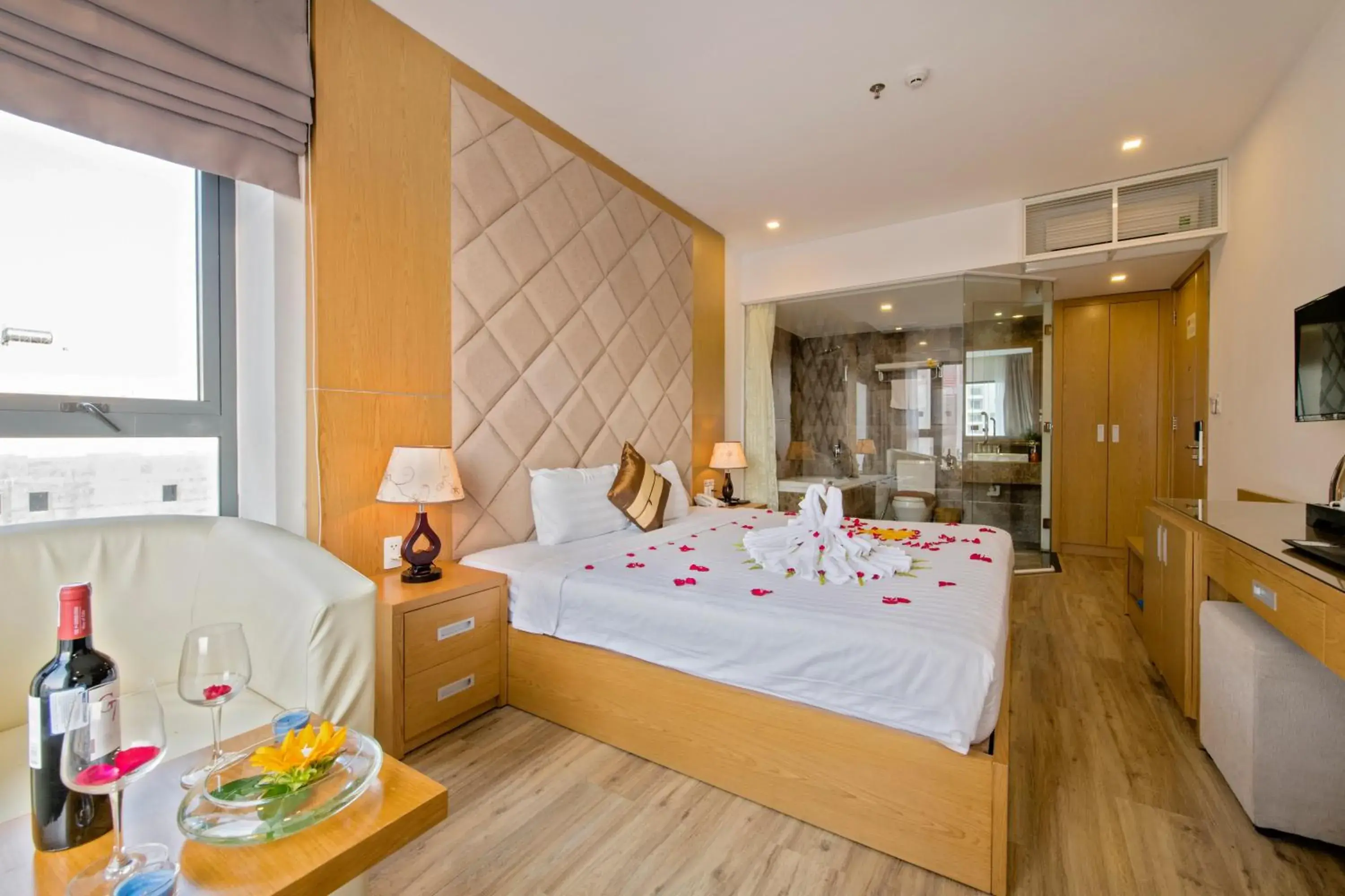 Bed in Helios Boutique Hotel & Spa Bed in Helios Boutique Hotel & Spa