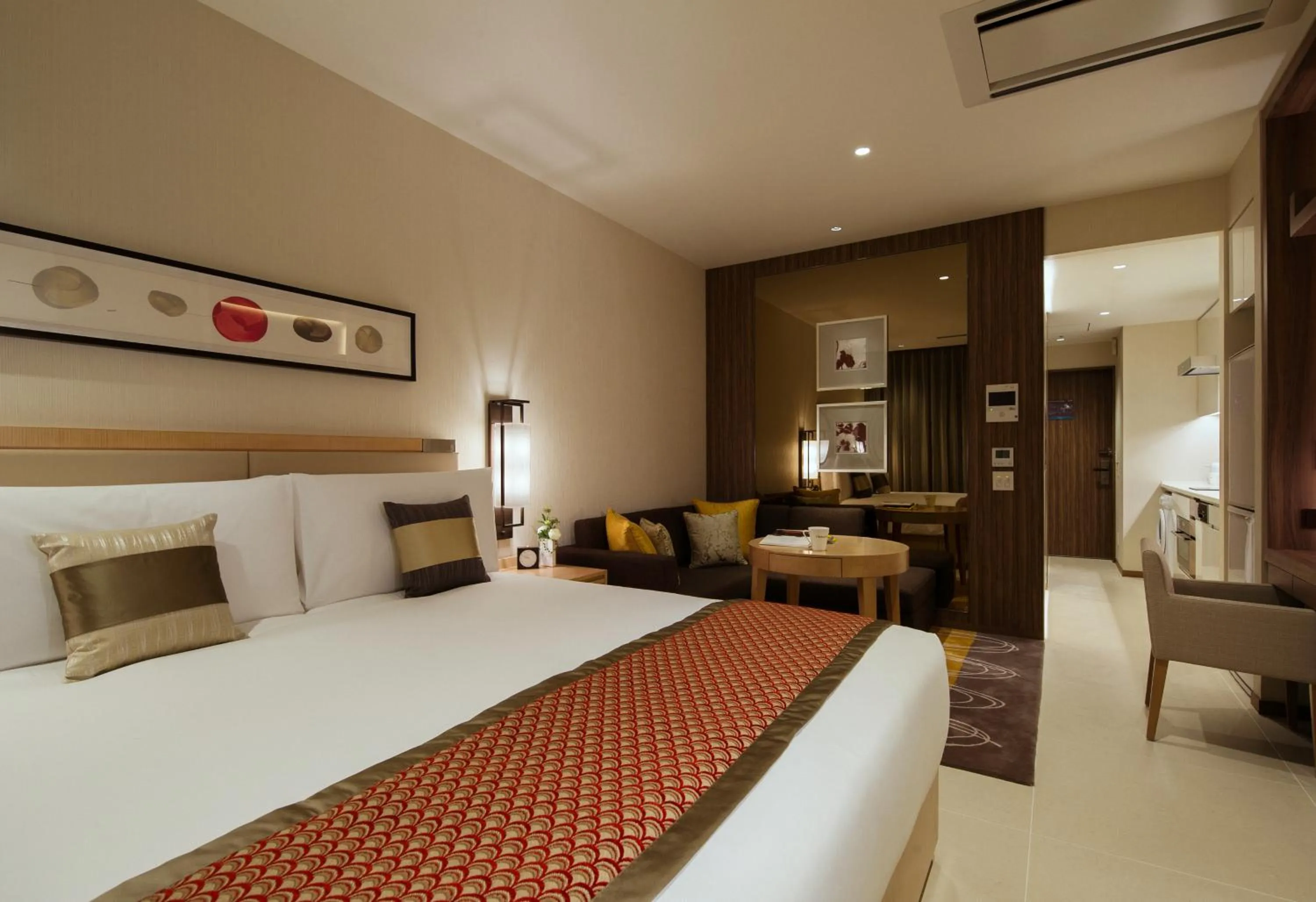 Bed in Oakwood Premier Tokyo