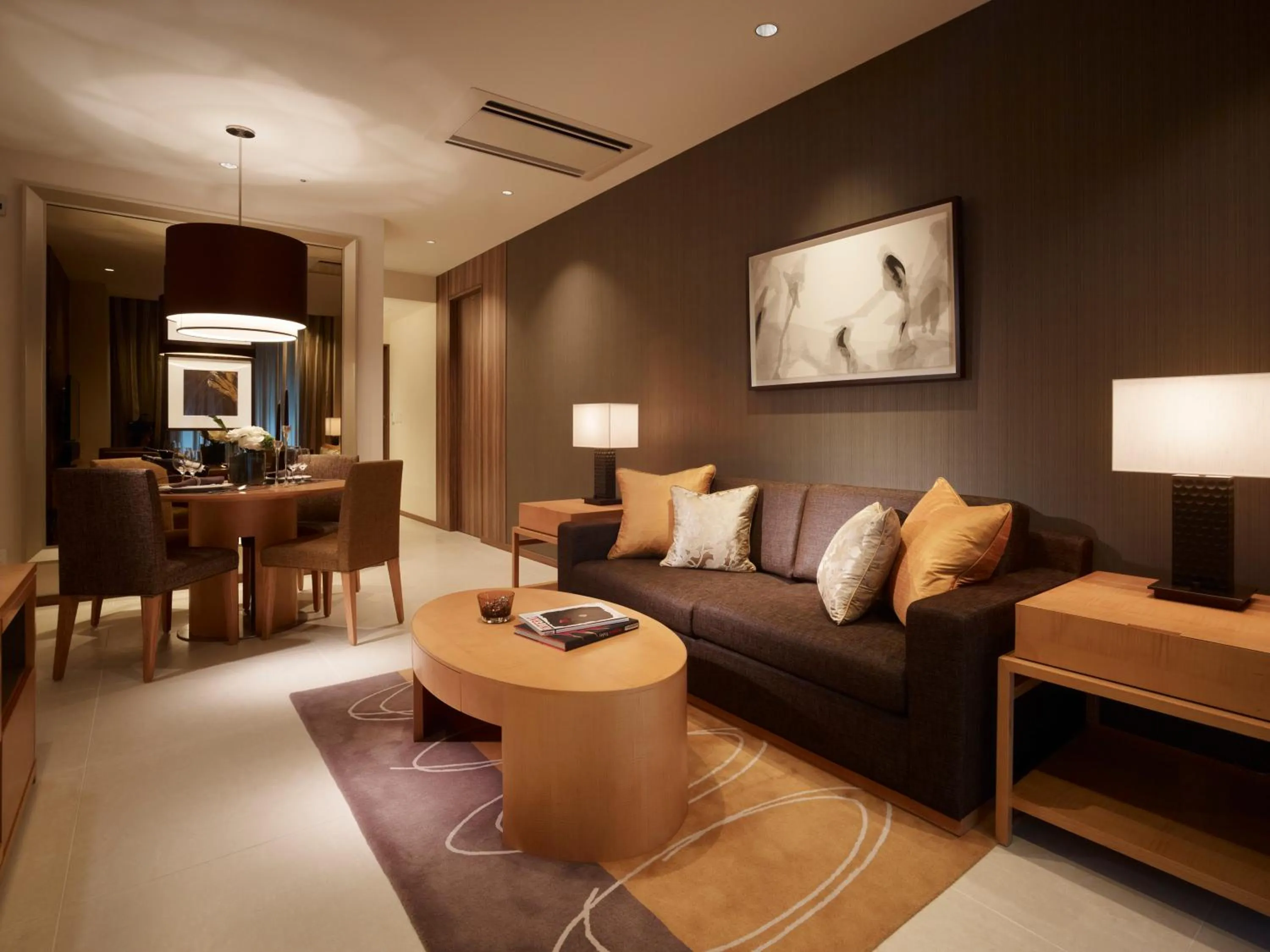 Living room in Oakwood Premier Tokyo