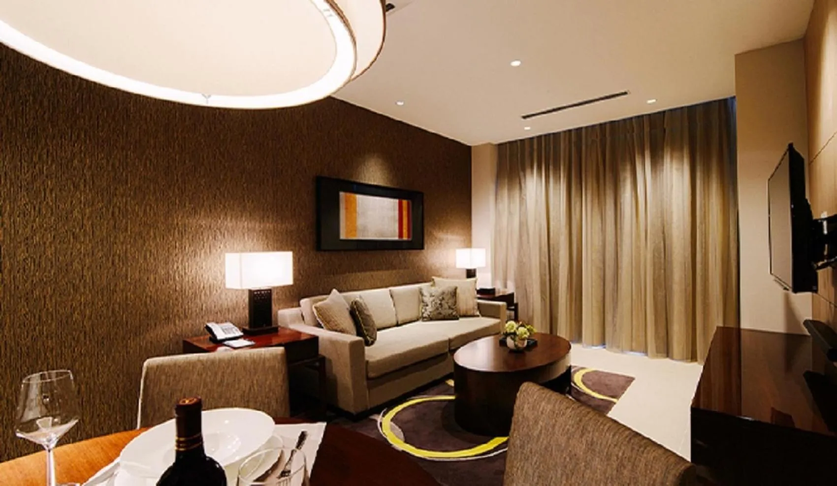 Living room in Oakwood Premier Tokyo