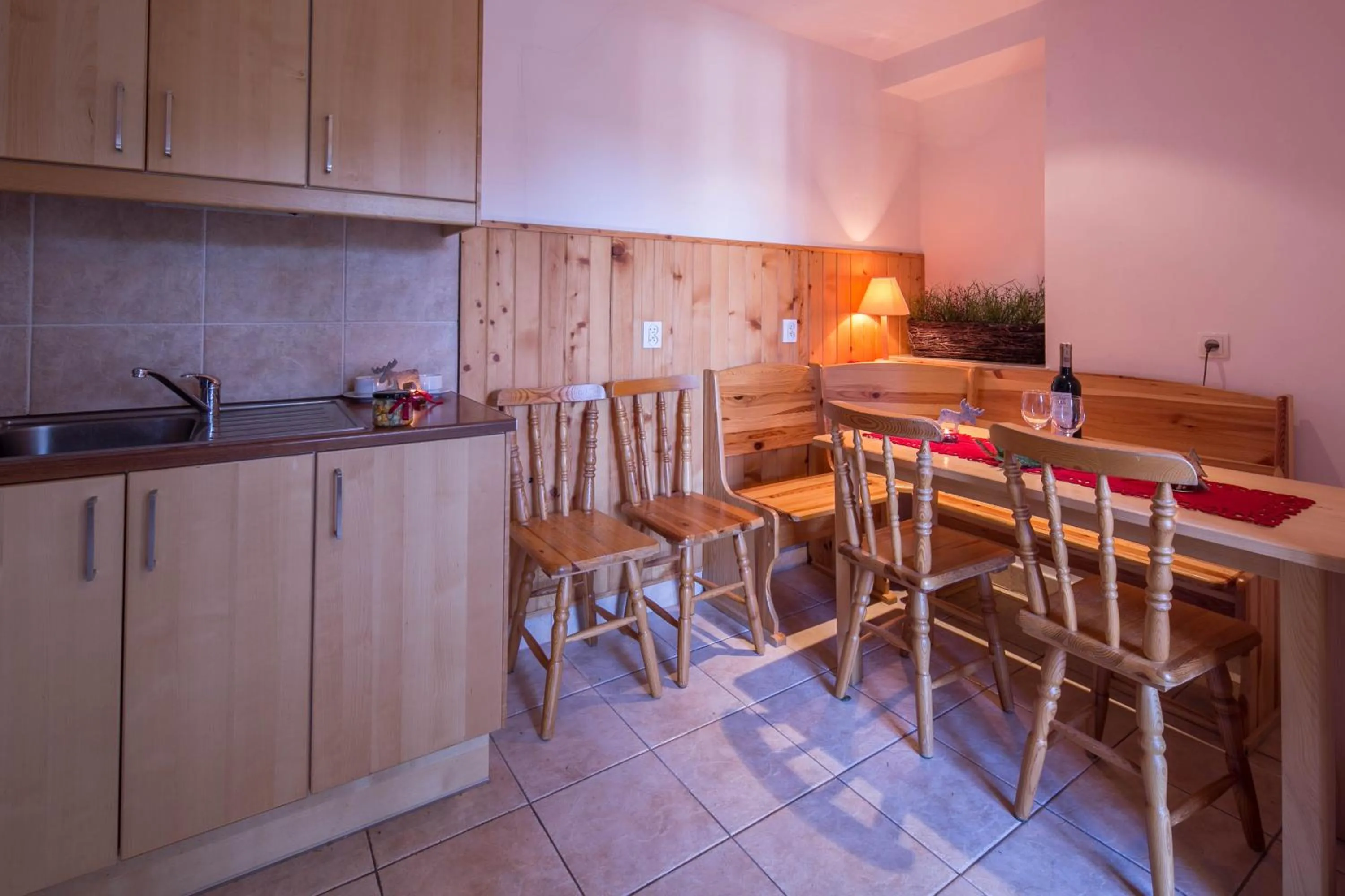 Dining area in Willa Alpina