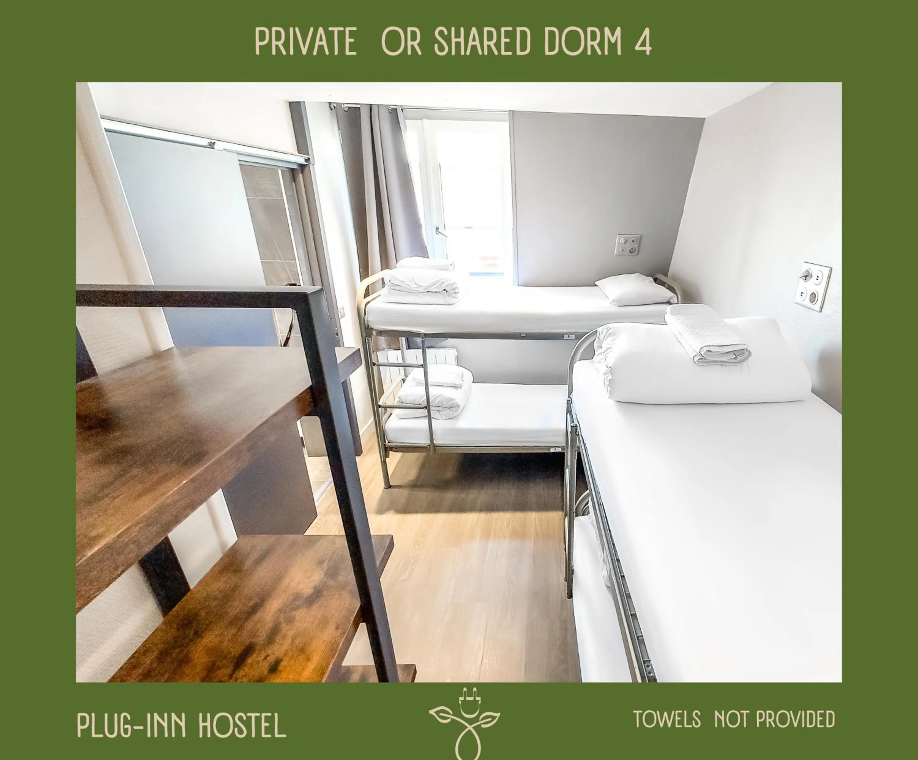 Shower, Bed in Plug inn Montmartre by Hiphophostels