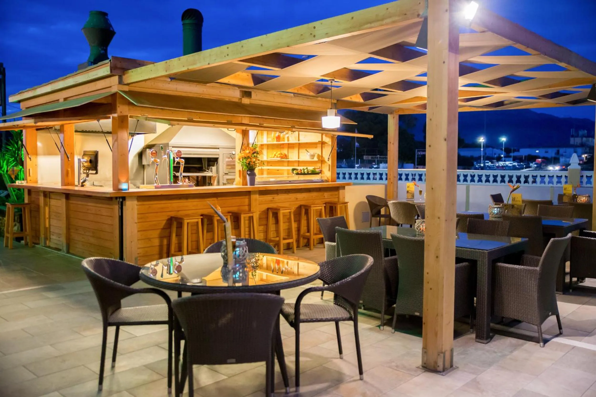 BBQ facilities in Hotel Noguera El Albir