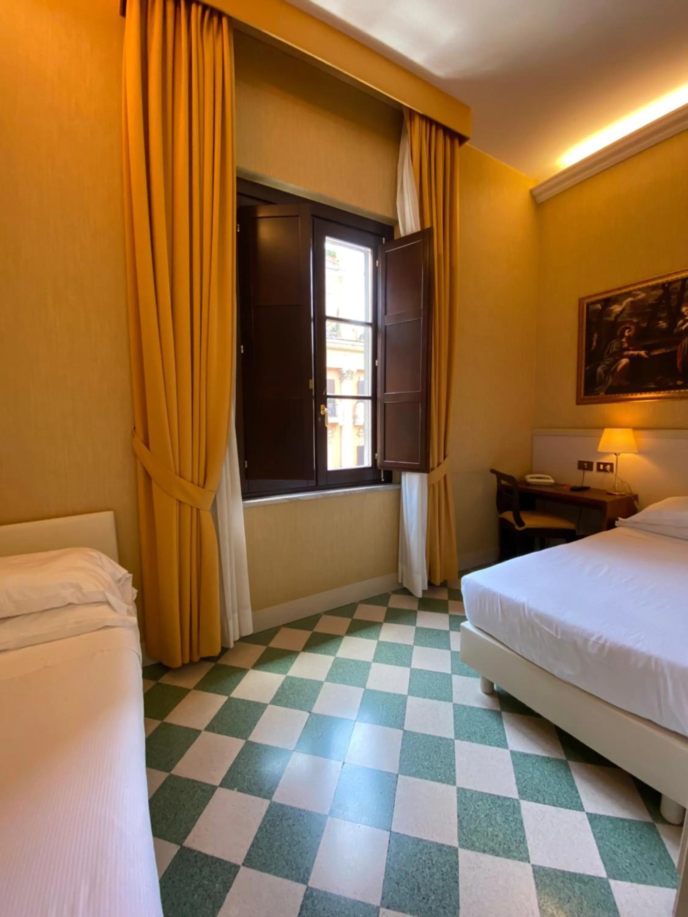 Bed in Basilica Hotel