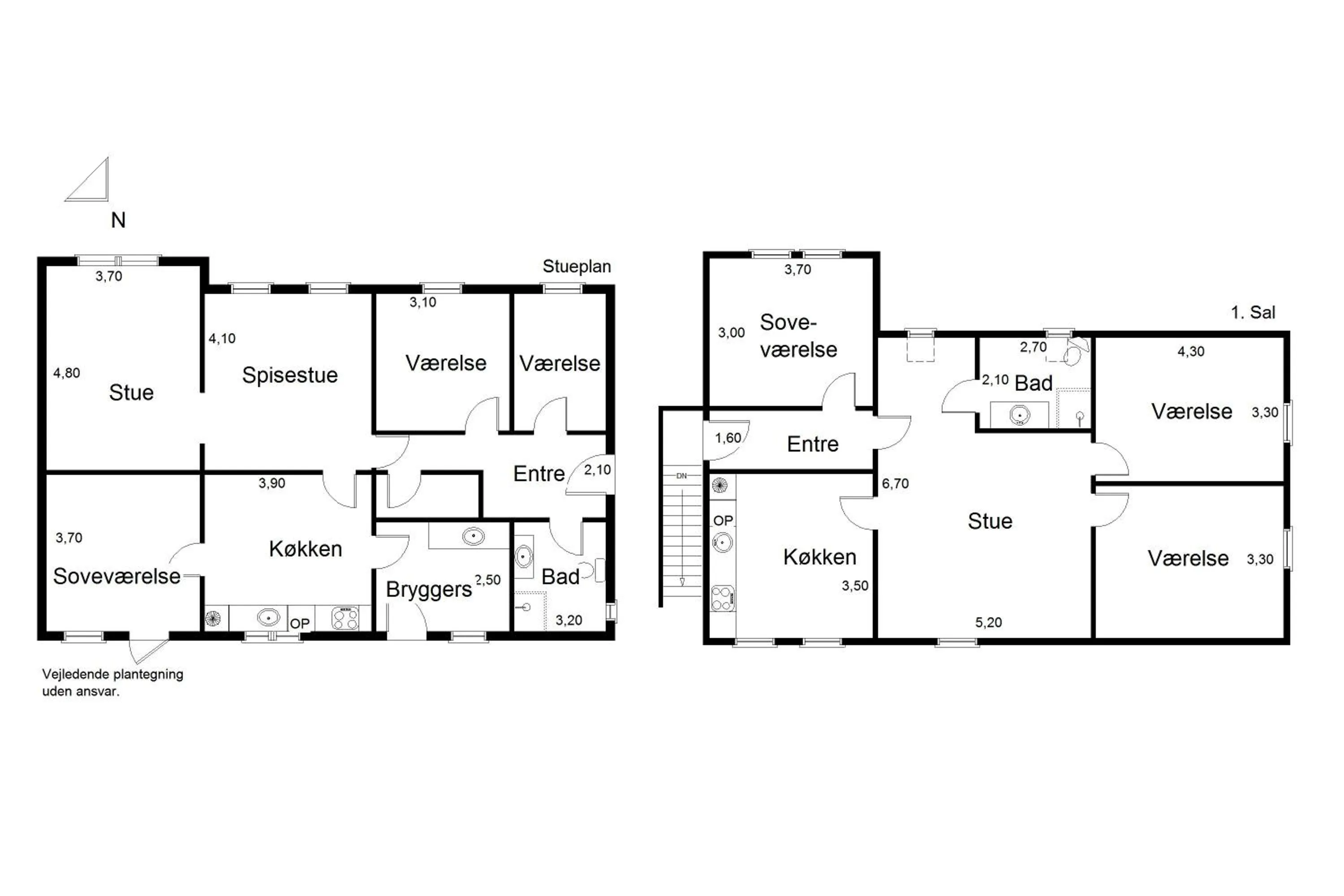 Floor plan in Bjerndrup Lejlighed