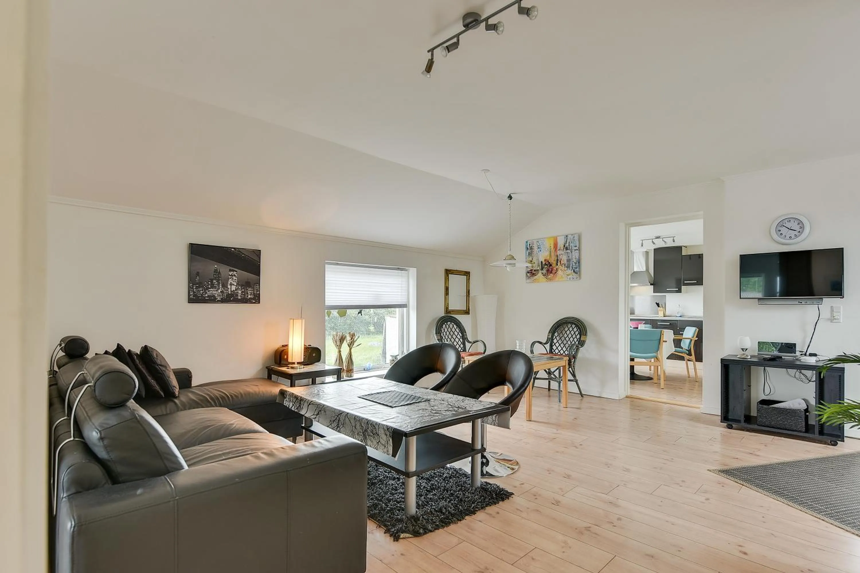 Living room in Bjerndrup Lejlighed