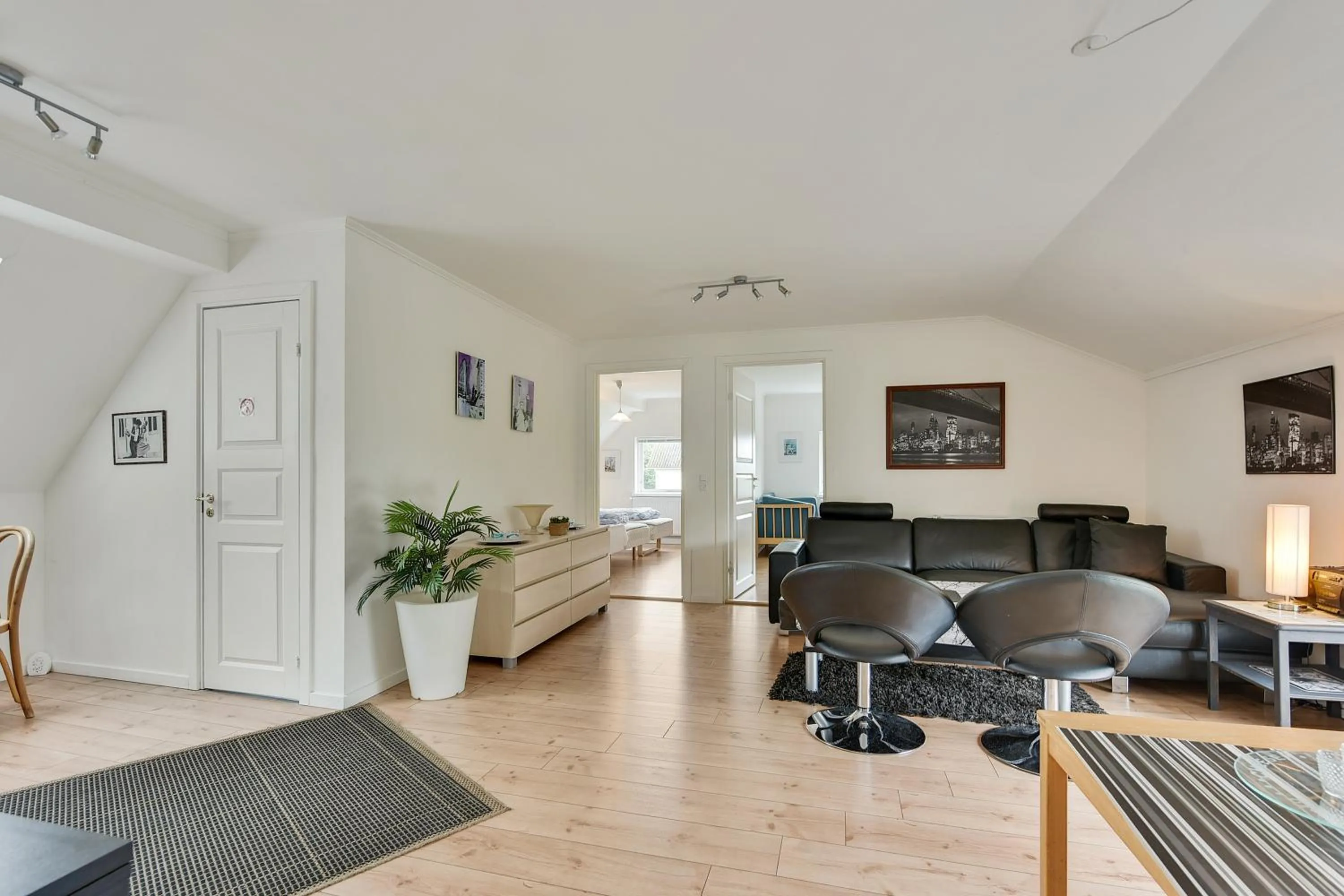 Living room in Bjerndrup Lejlighed