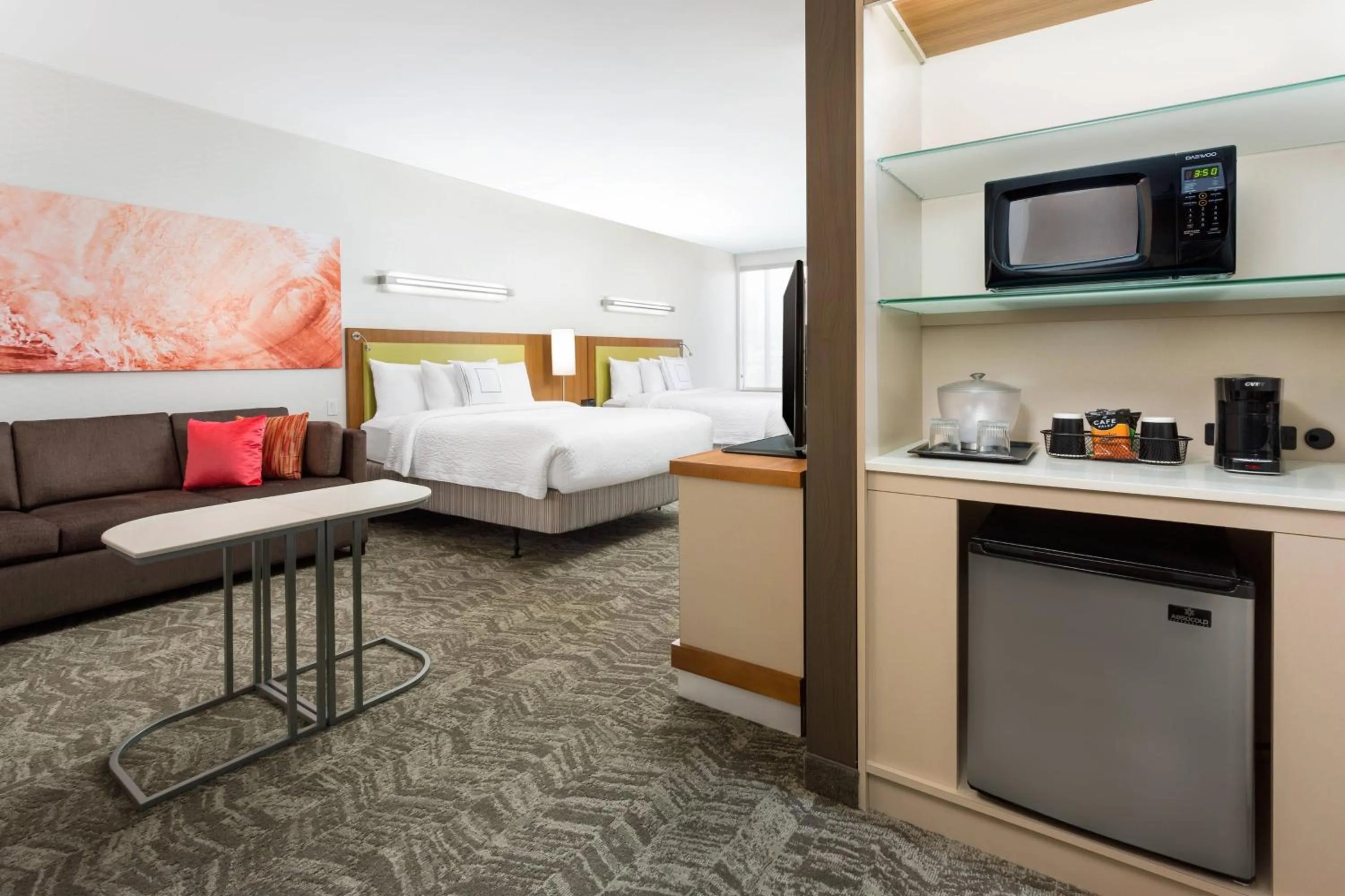 Lounge or bar, Bed in SpringHill Suites by Marriott San Diego Mission Valley