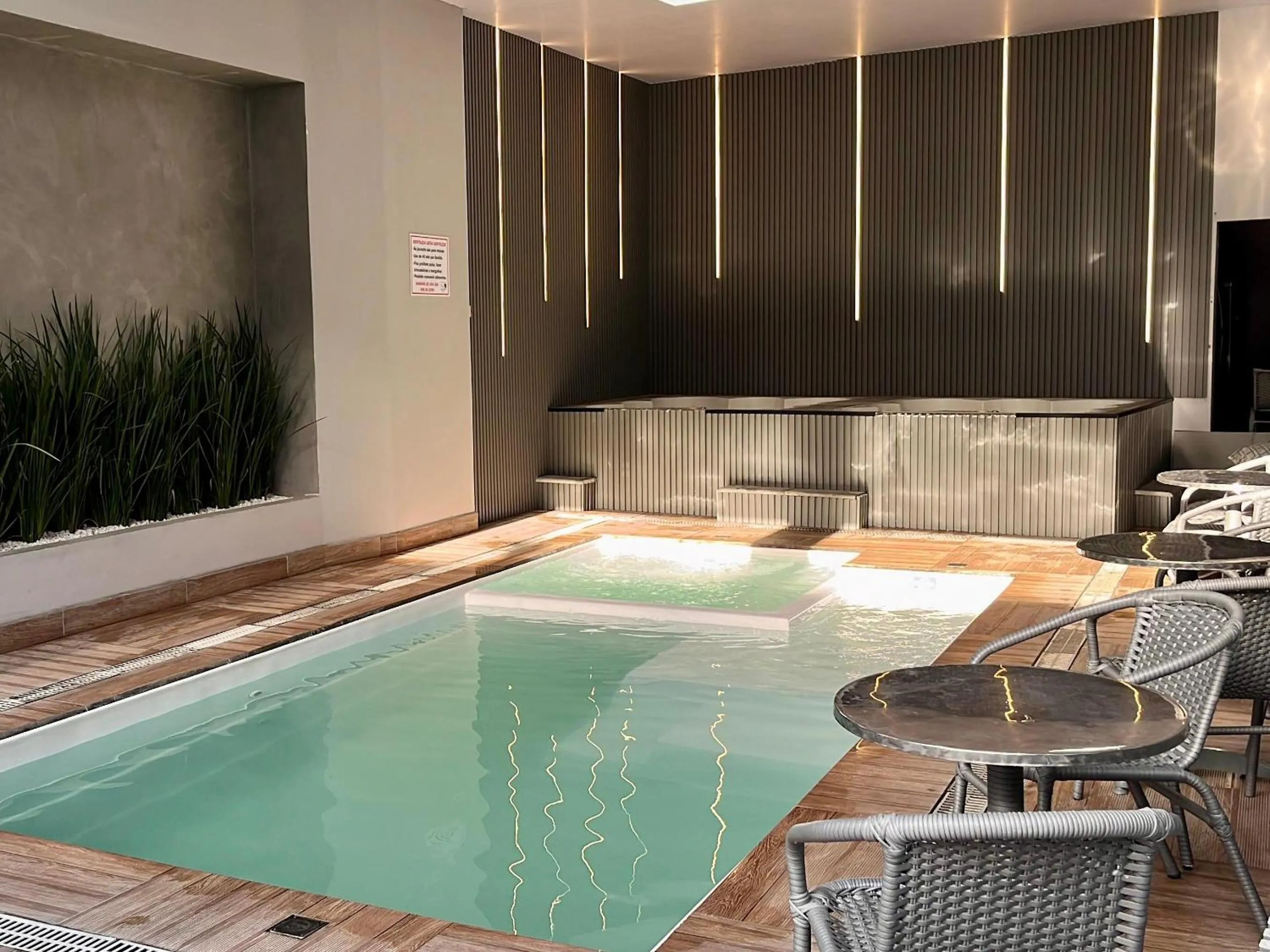 Pool view in Pousada Duas Ilhas