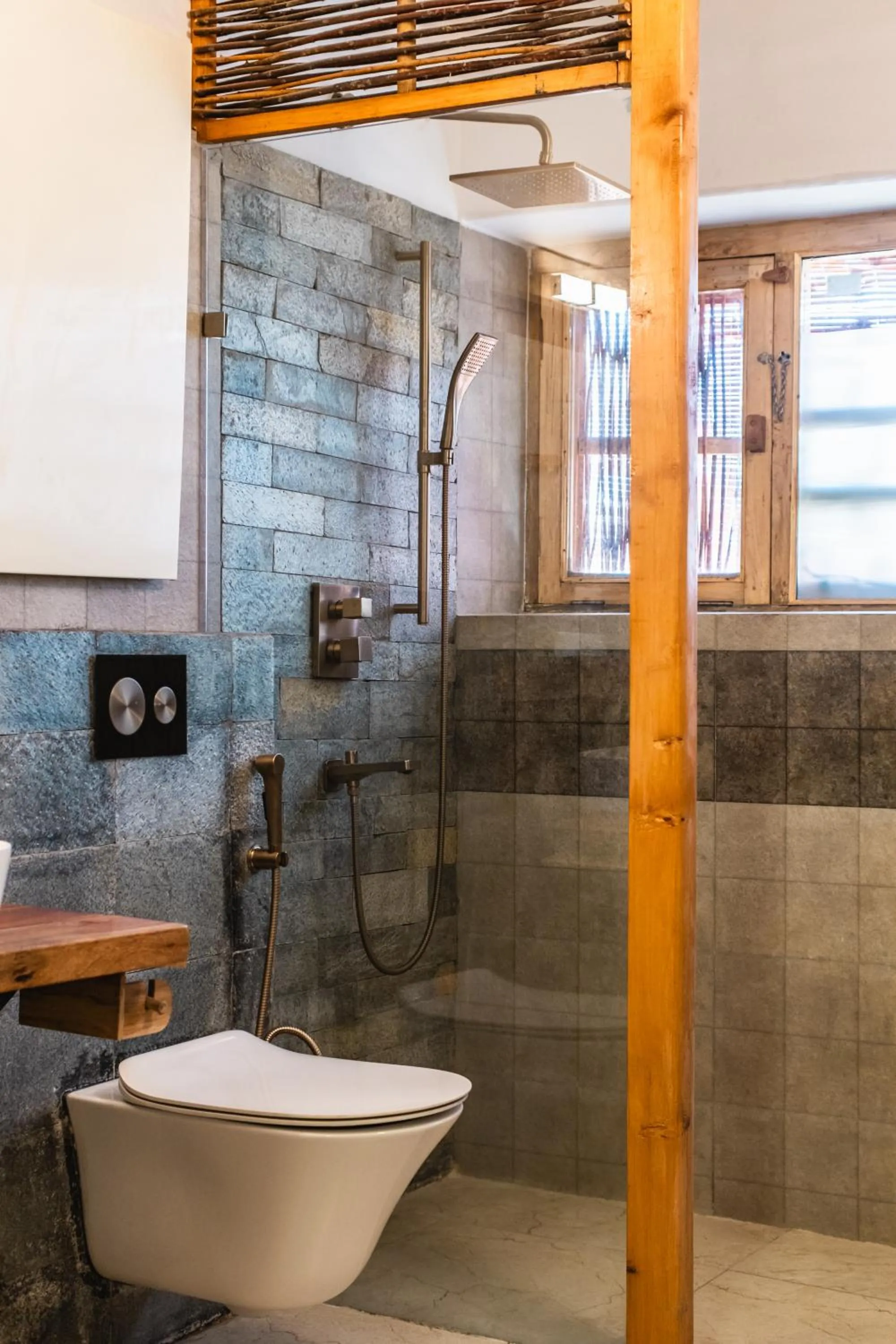 Bathroom in Lchang Nang Retreat-THE HOUSE OF TREES-Nubra Valley