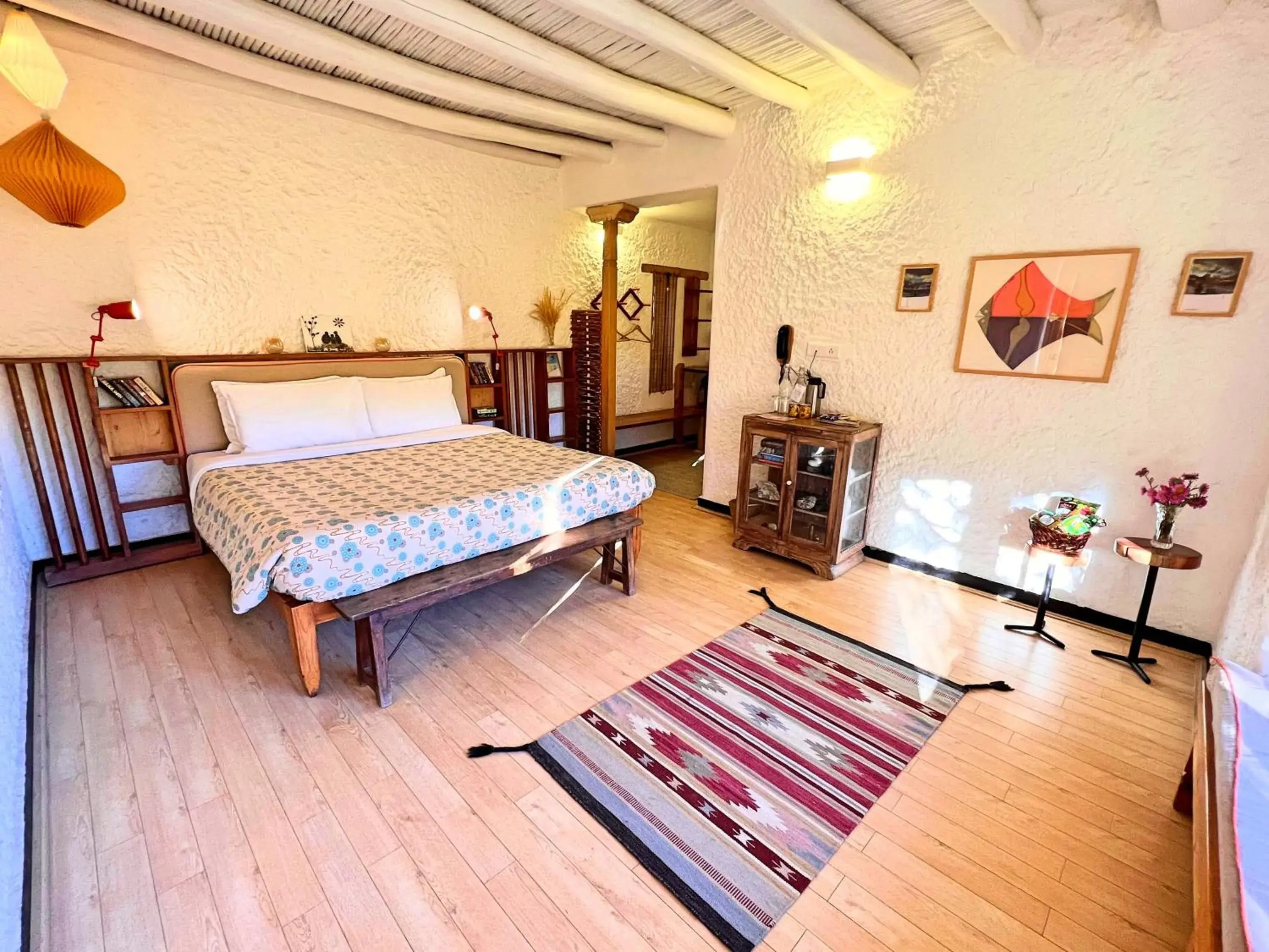 Bedroom, Bed in Lchang Nang Retreat-THE HOUSE OF TREES-Nubra Valley Bedroom, Bed in Lchang Nang Retreat-THE HOUSE OF TREES-Nubra Valley