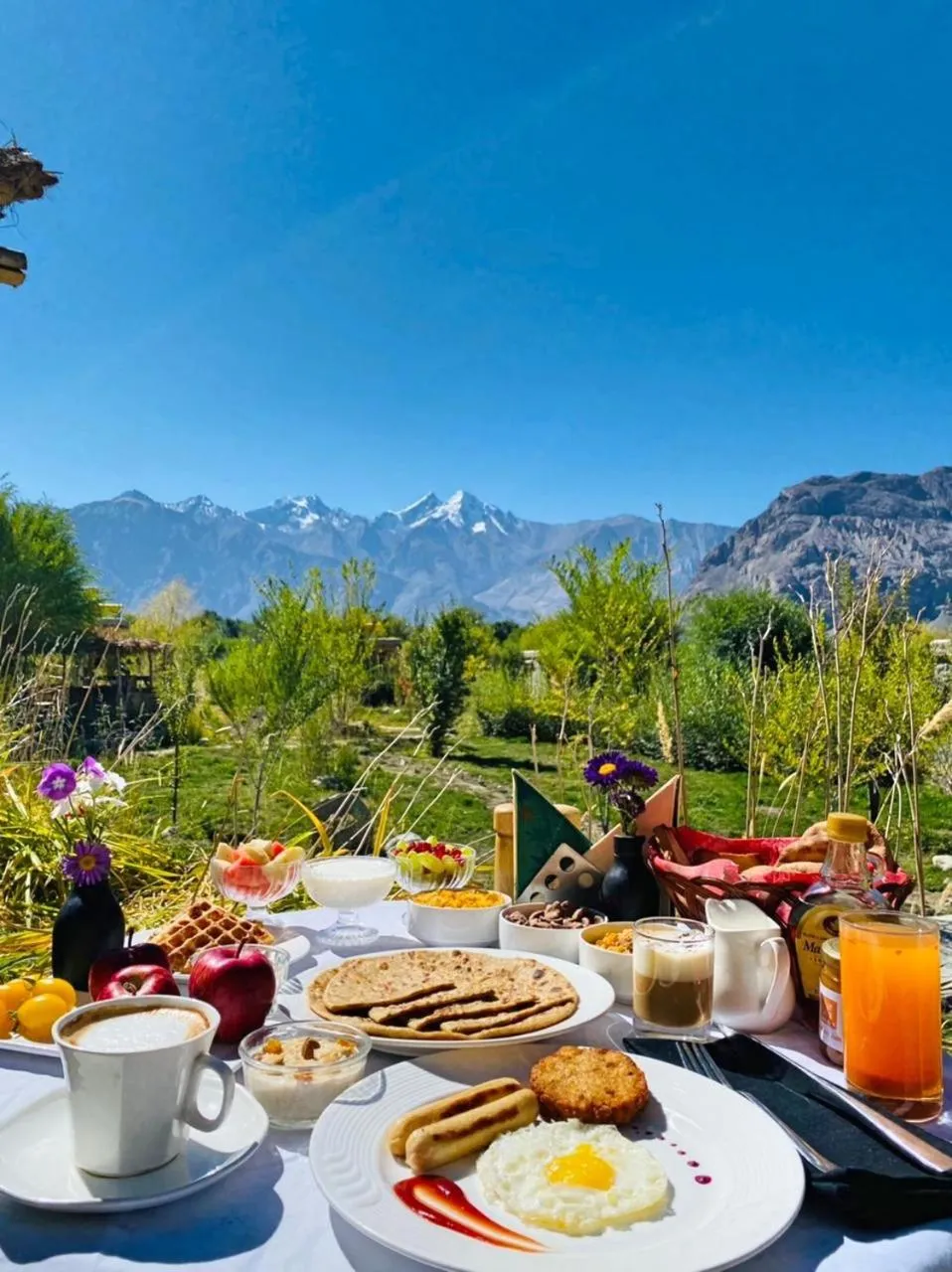 Food close-up in Lchang Nang Retreat-THE HOUSE OF TREES-Nubra Valley