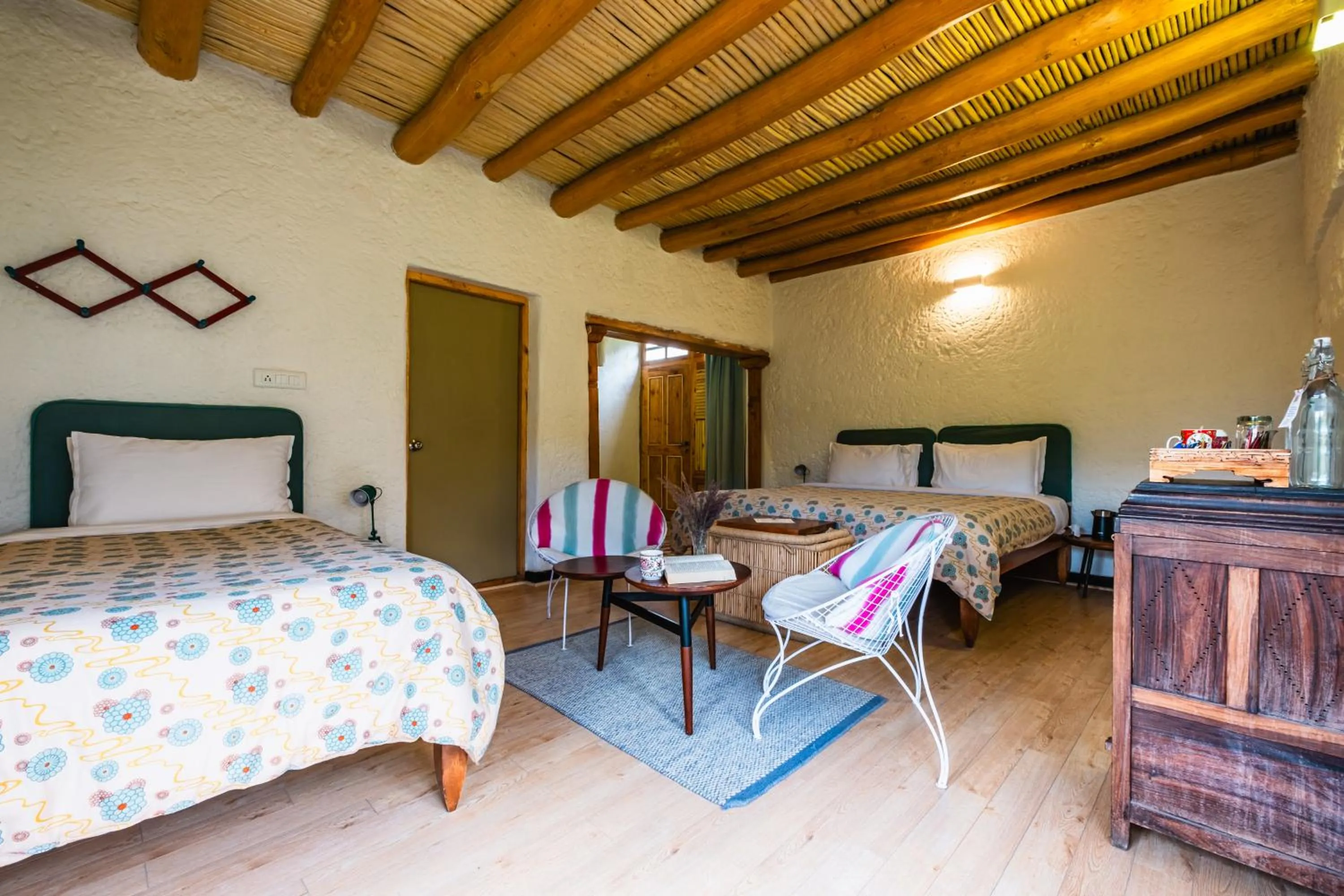 Bedroom, Bed in Lchang Nang Retreat-THE HOUSE OF TREES-Nubra Valley