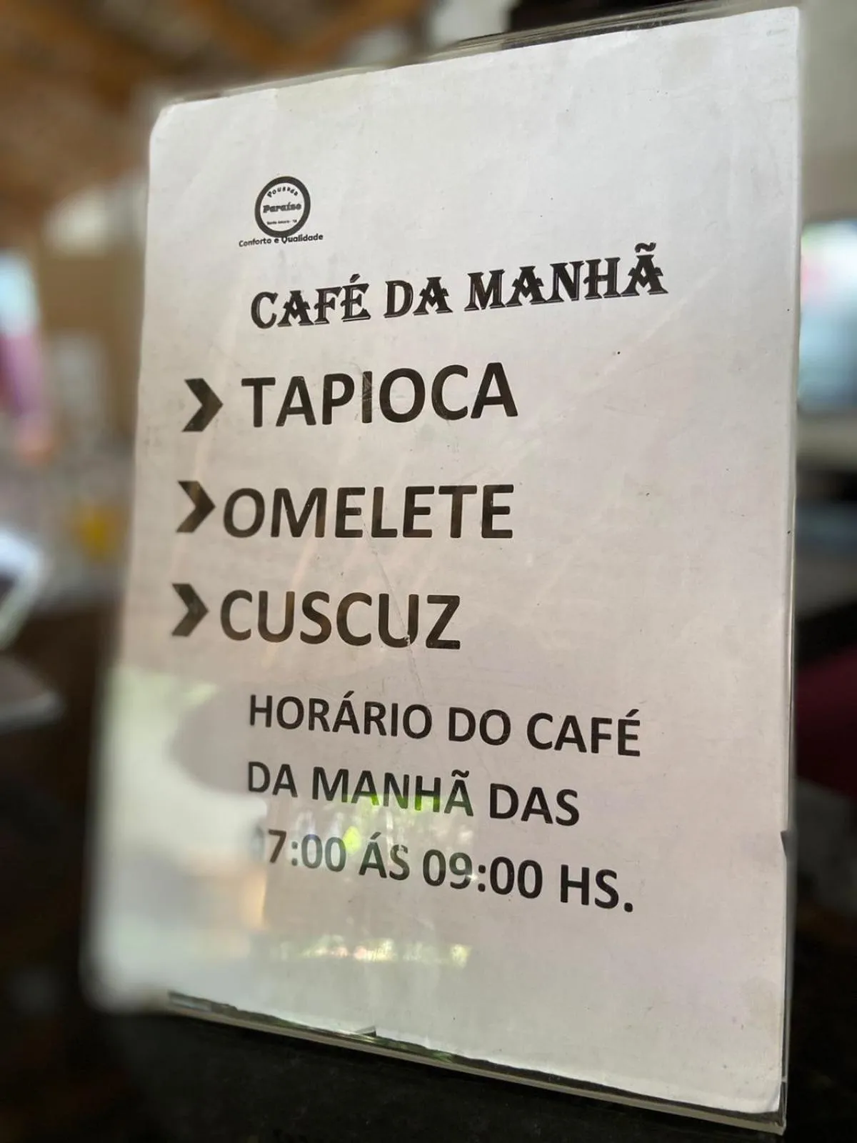 Breakfast in Pousada Paraiso - Santo Amaro Centro - perto de tudo