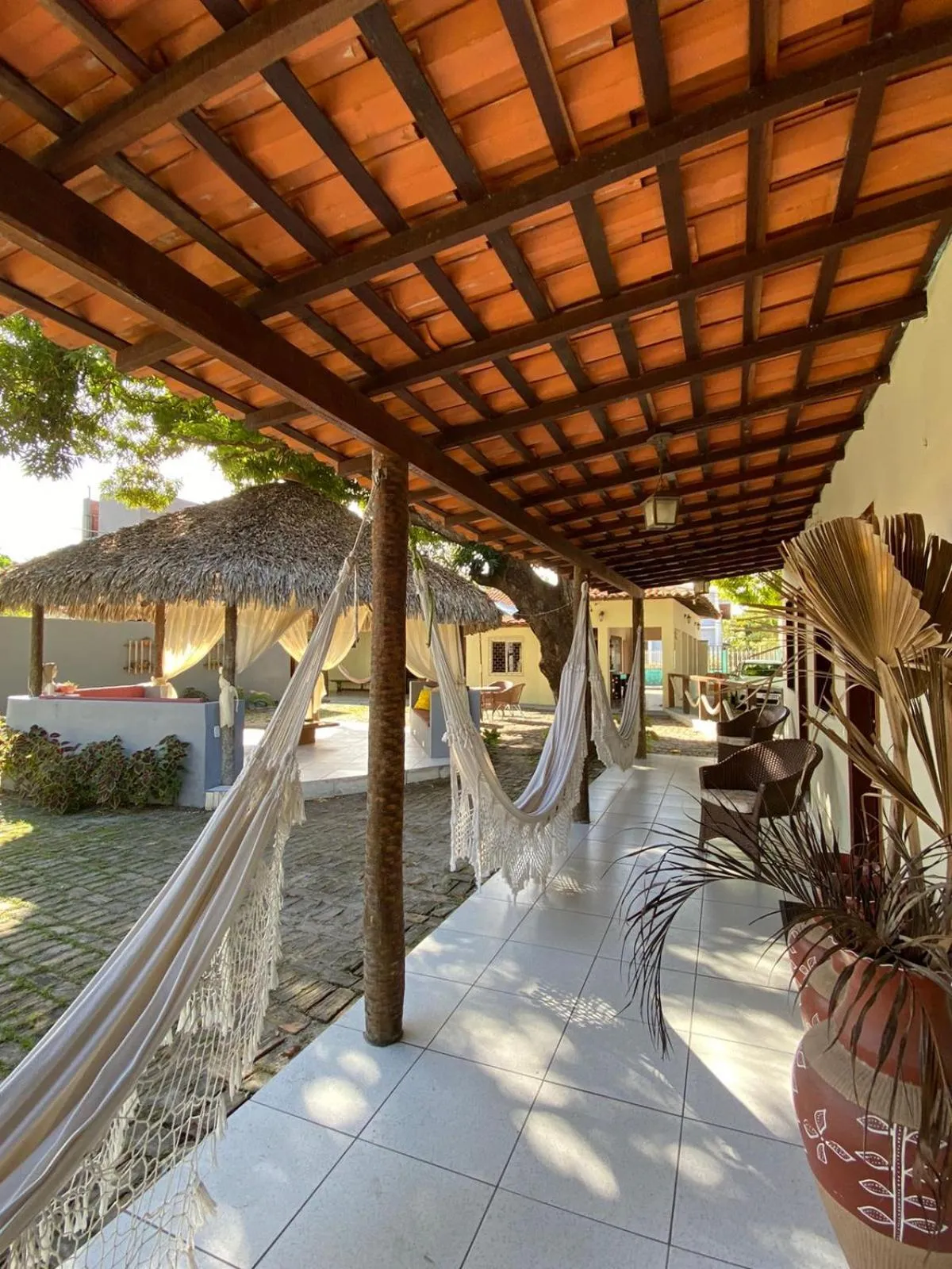 Patio in Pousada Paraiso - Santo Amaro Centro - perto de tudo