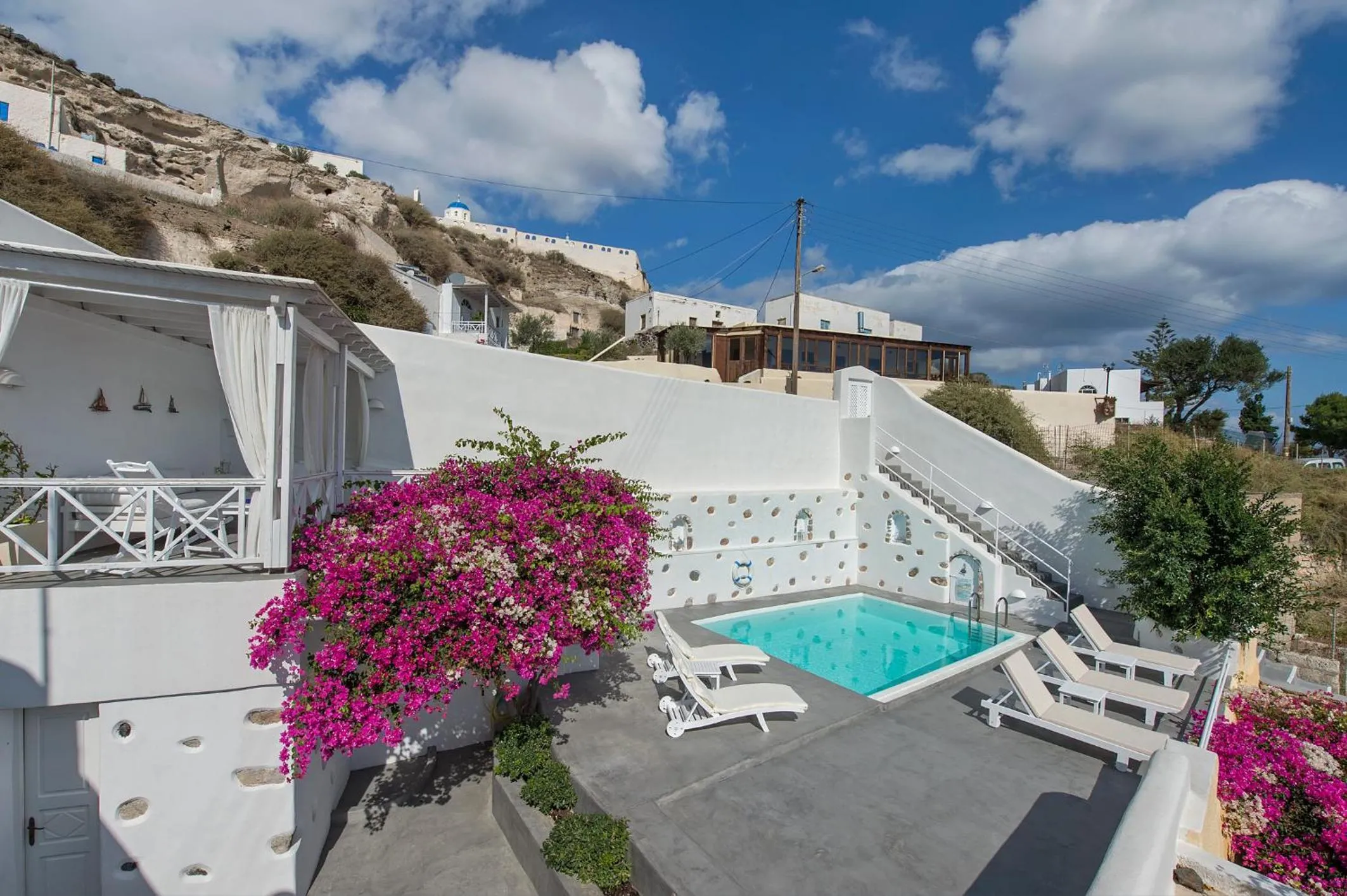 Pool view in White Cave Private Villa