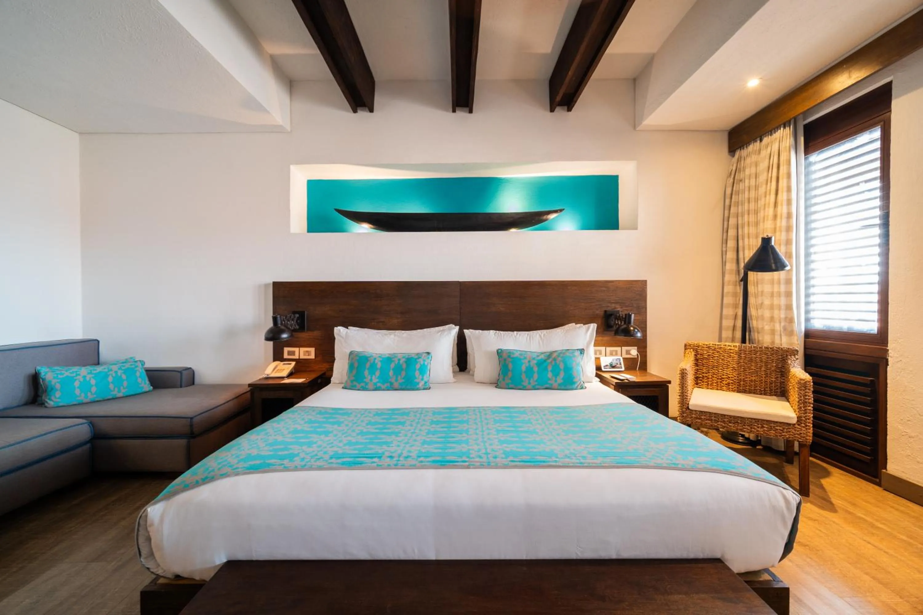 Decorative detail, Bed in Sophia Hotel By OxoHotel