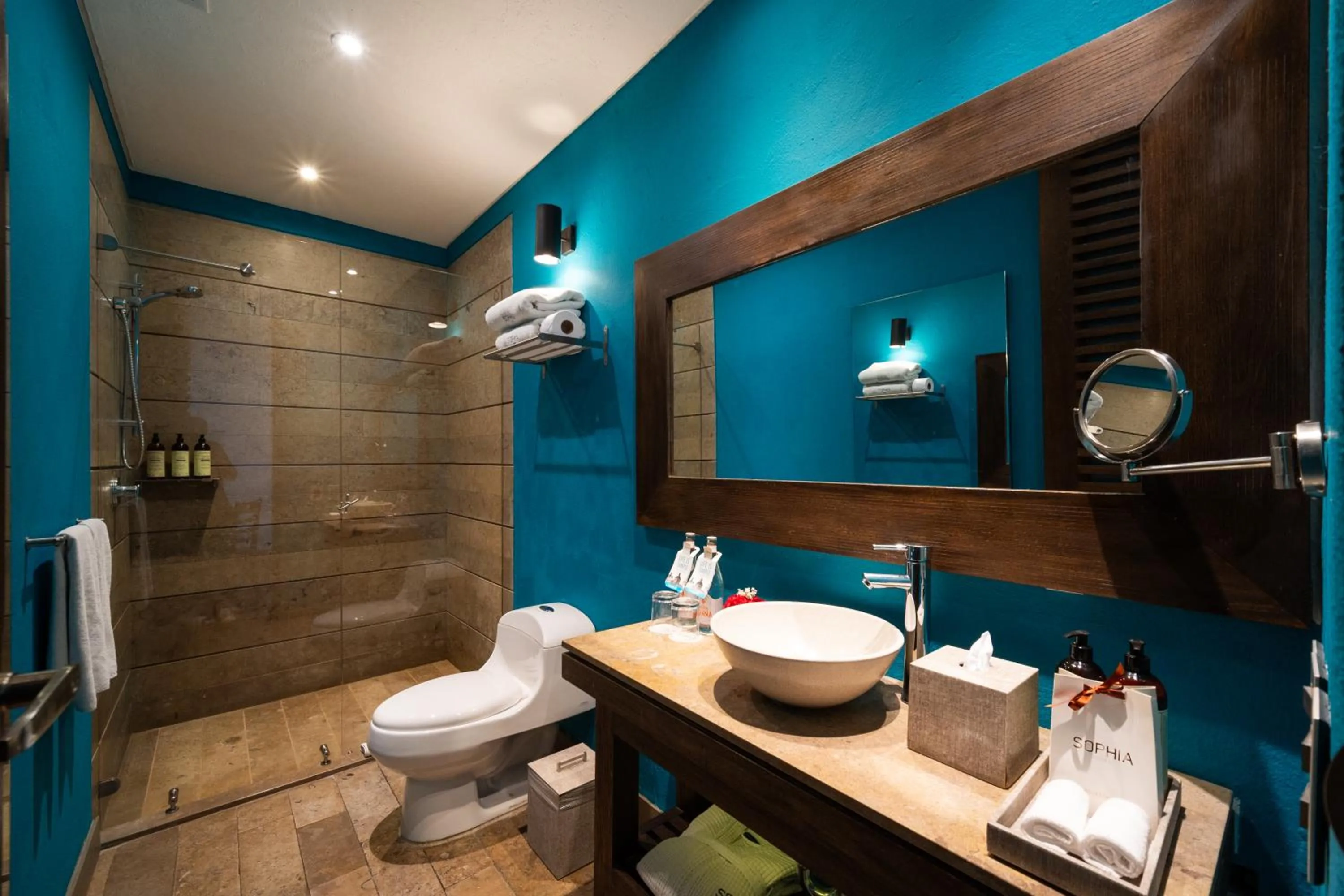 Bathroom in Sophia Hotel By OxoHotel