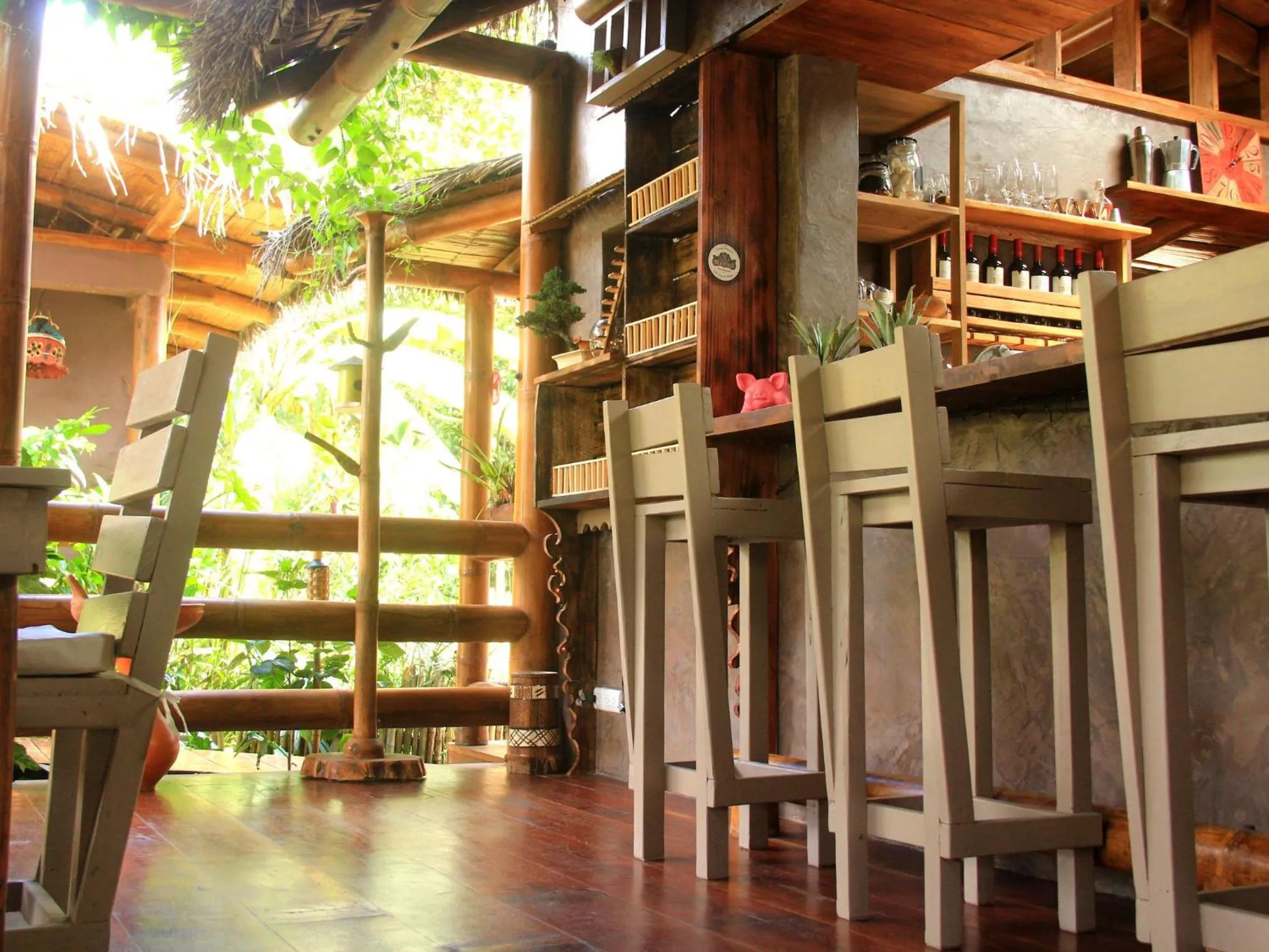 Lounge or bar in La Bicok EcoLodge