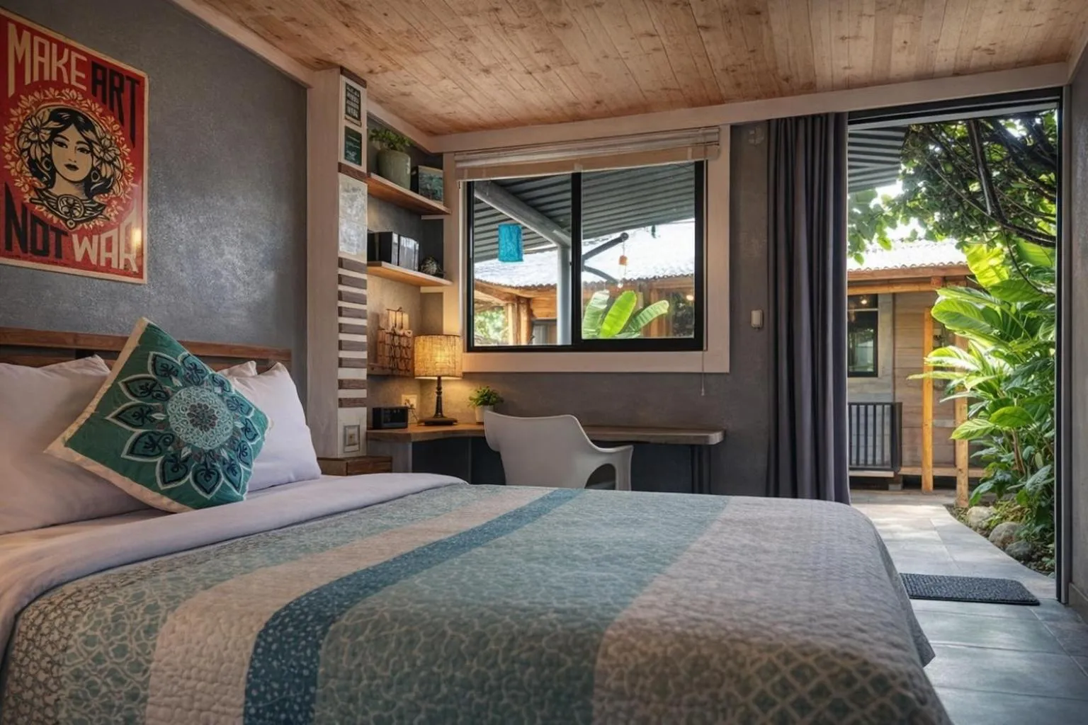 Bed in La Bicok EcoLodge