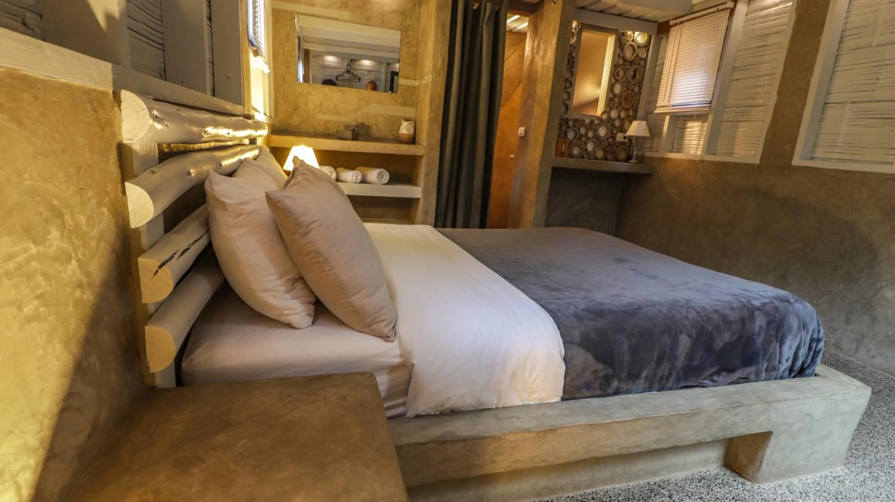 Bedroom, Bed in La Bicok EcoLodge