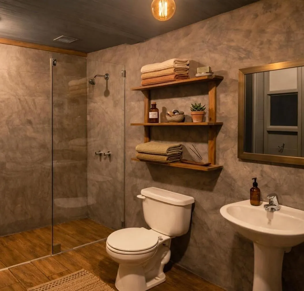 Bathroom in La Bicok EcoLodge