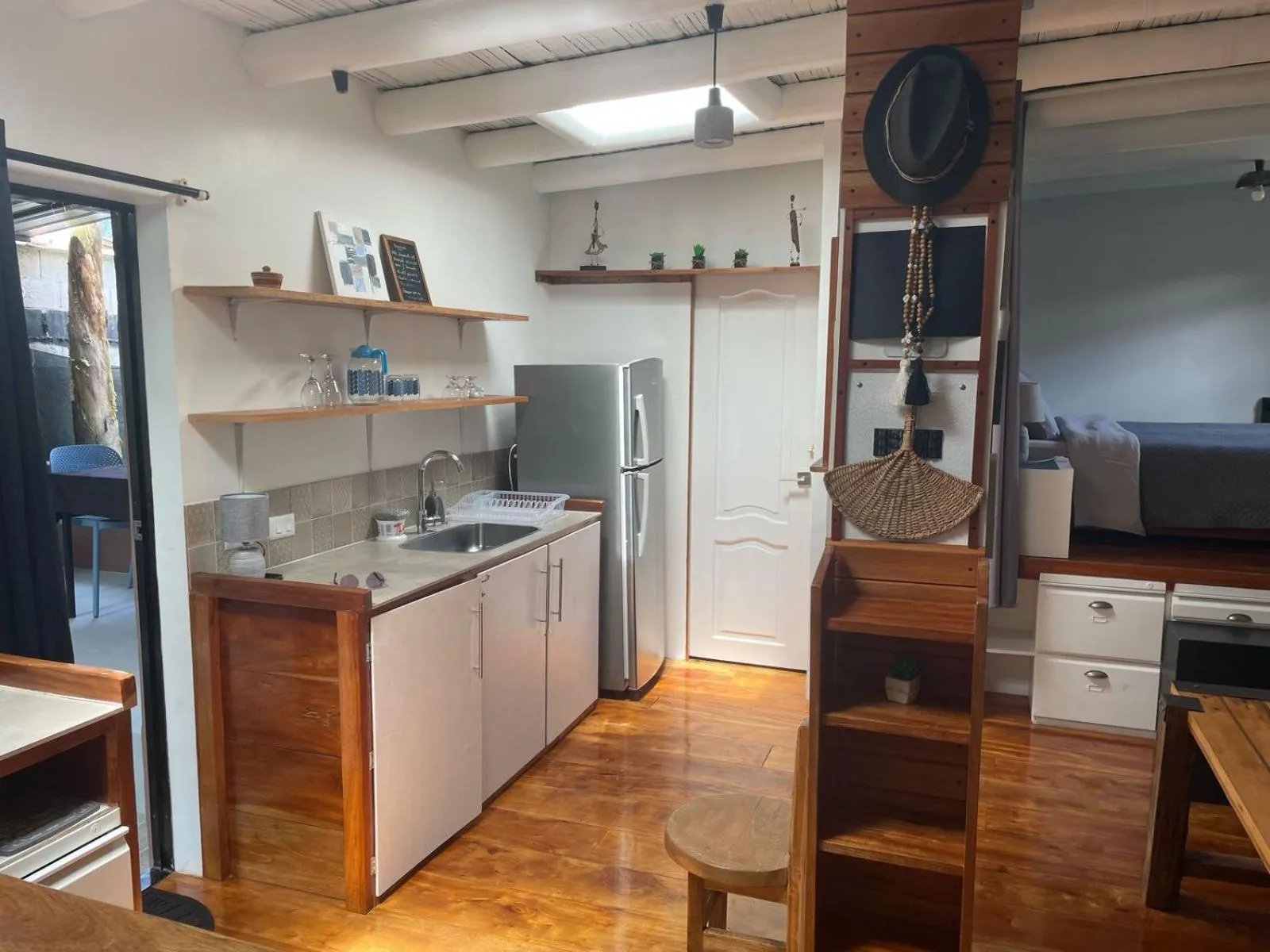Kitchen or kitchenette in La Bicok EcoLodge