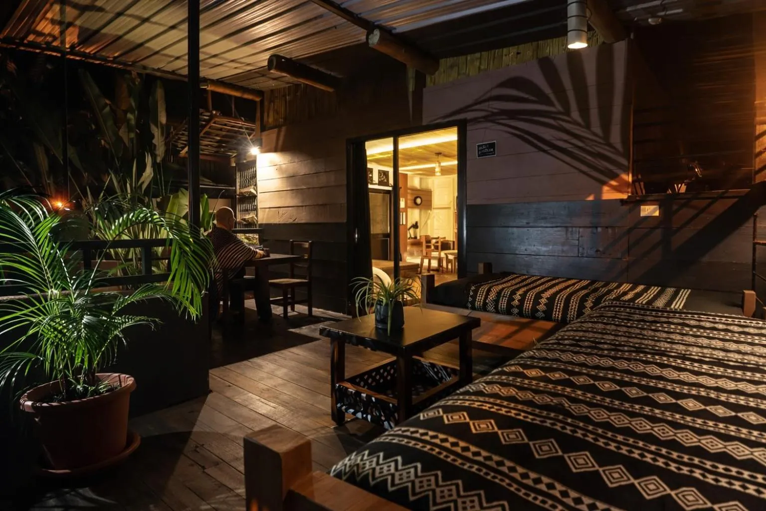 Balcony/Terrace, Bed in La Bicok EcoLodge