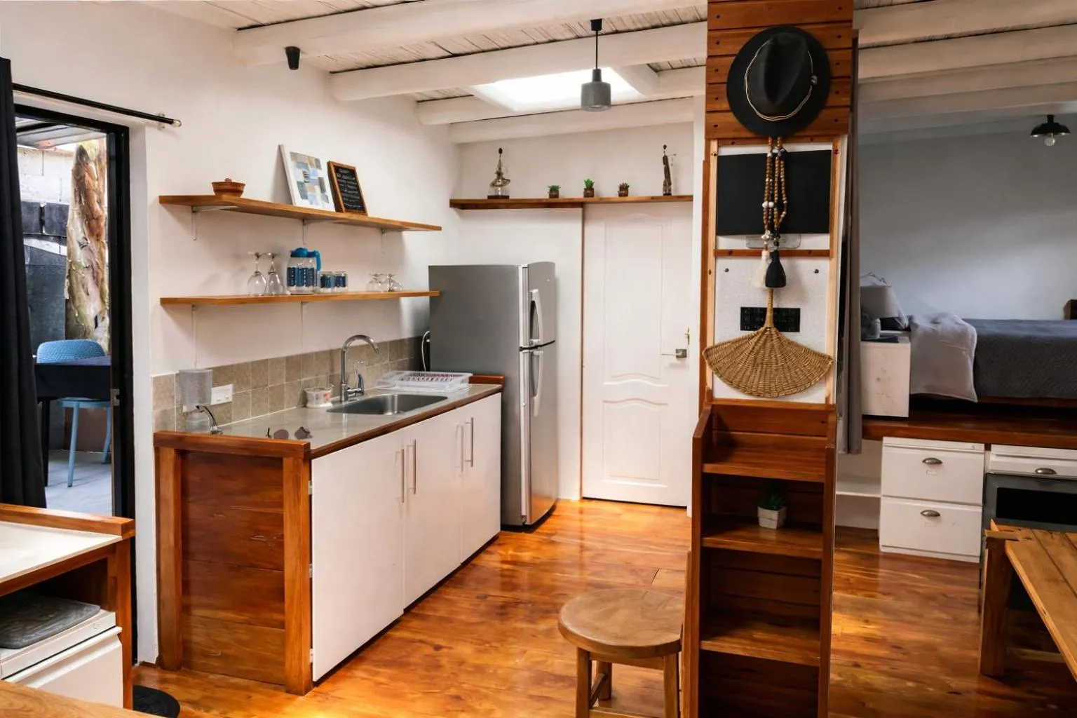 kitchen in La Bicok EcoLodge