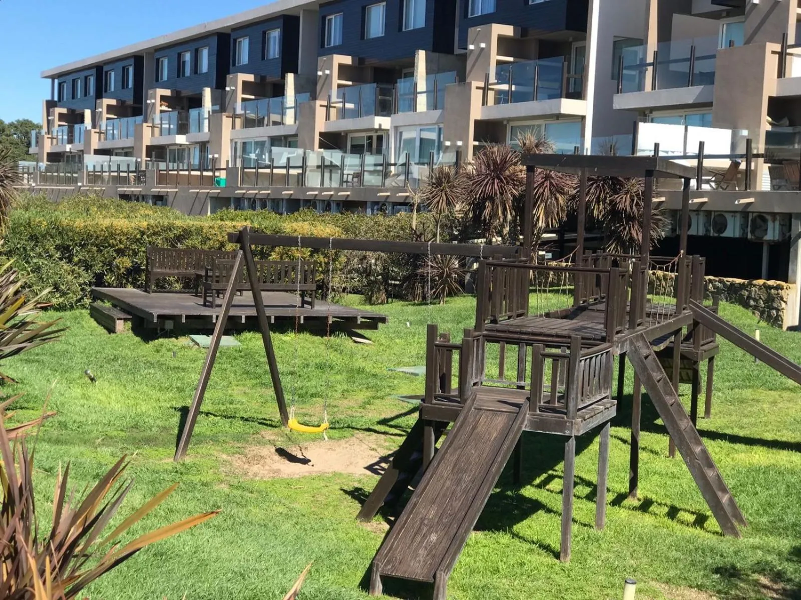 Children play ground in Linda Bay spa playa Unidad 603 Mar de Las Pampas