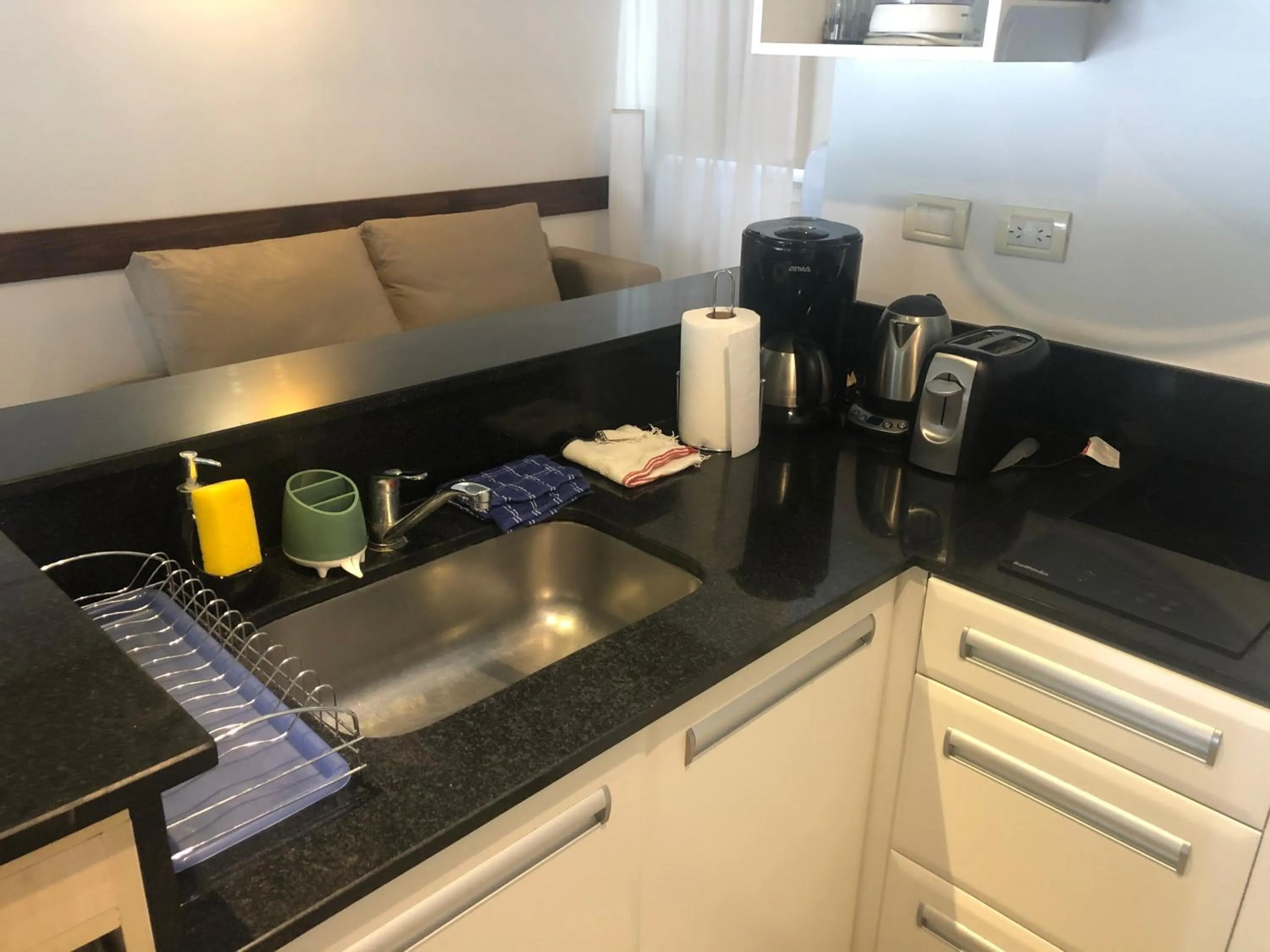 Kitchen or kitchenette in Linda Bay spa playa Unidad 603 Mar de Las Pampas