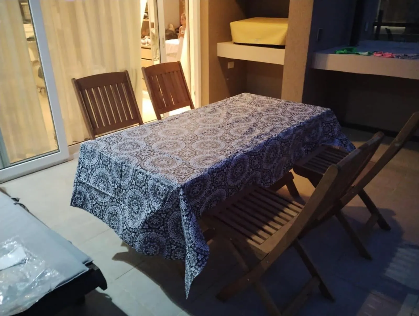 BBQ facilities, Bed in Linda Bay spa playa Unidad 603 Mar de Las Pampas