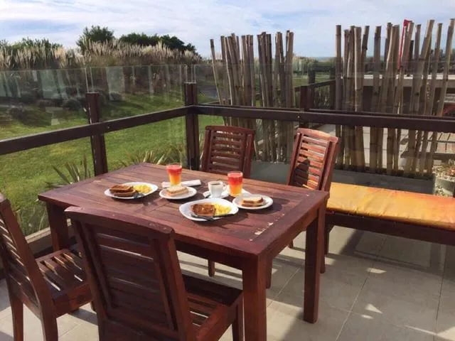 Balcony/Terrace in Linda Bay spa playa Unidad 603 Mar de Las Pampas
