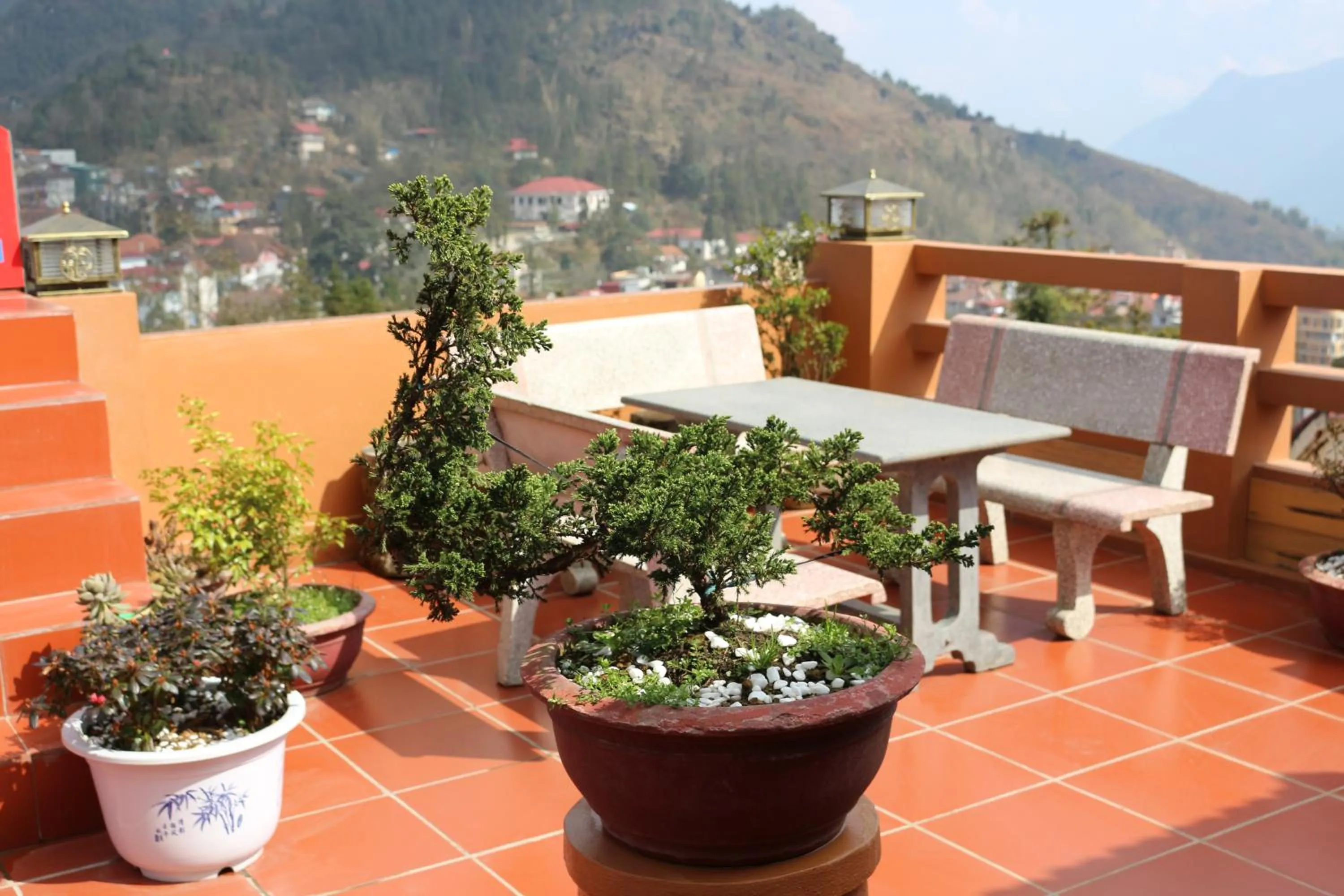Balcony/Terrace in Sapa Dragon Hotel