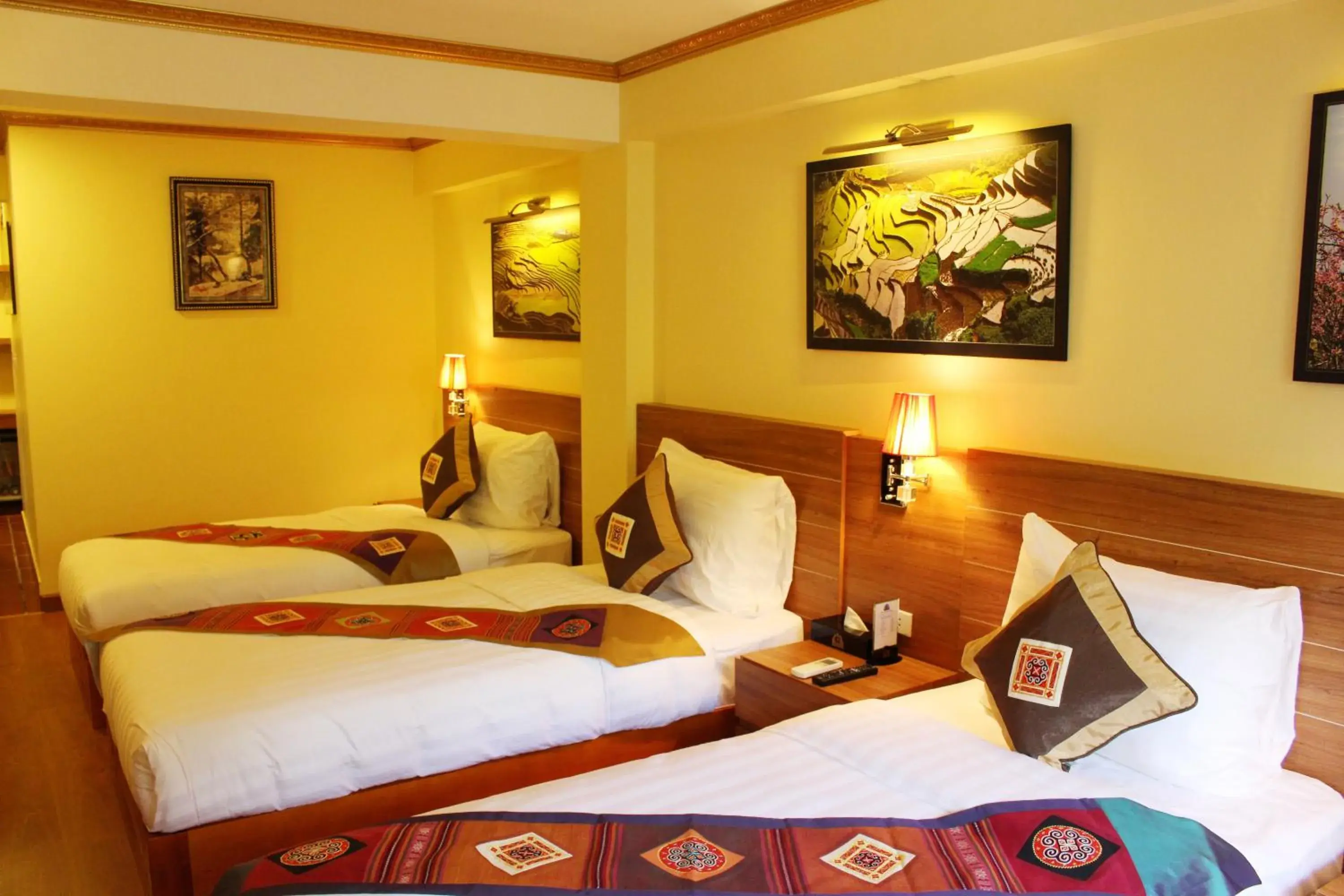 Bed in Sapa Dragon Hotel Bed in Sapa Dragon Hotel