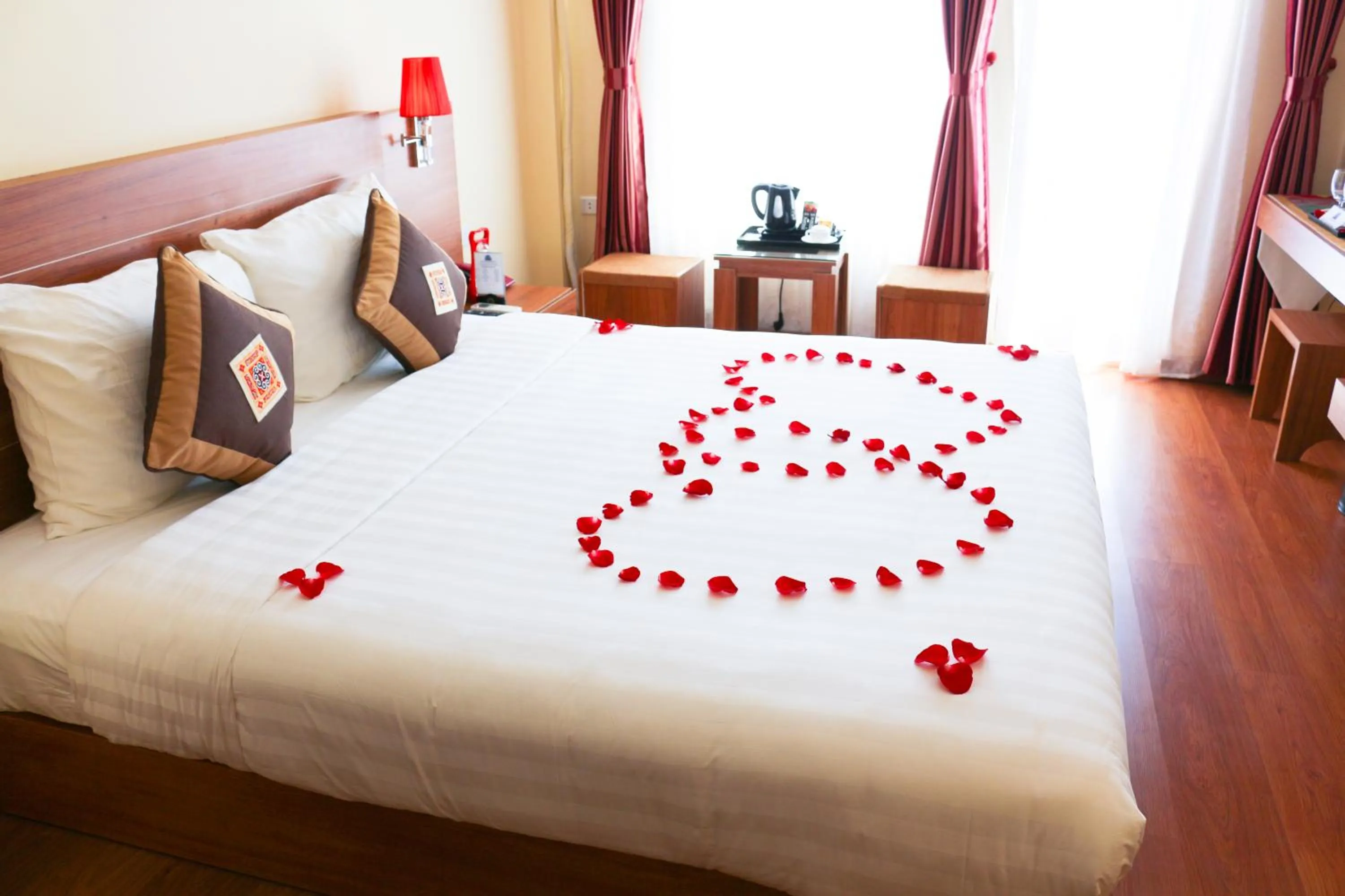 Bed in Sapa Dragon Hotel