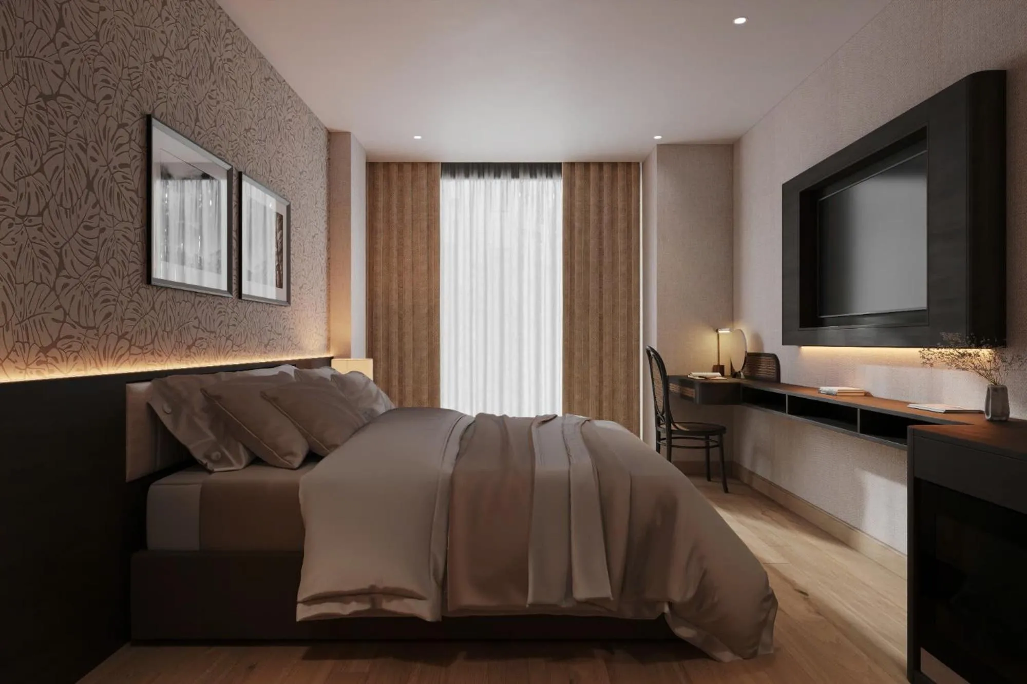 Bed in Canary Ha Noi Hotel