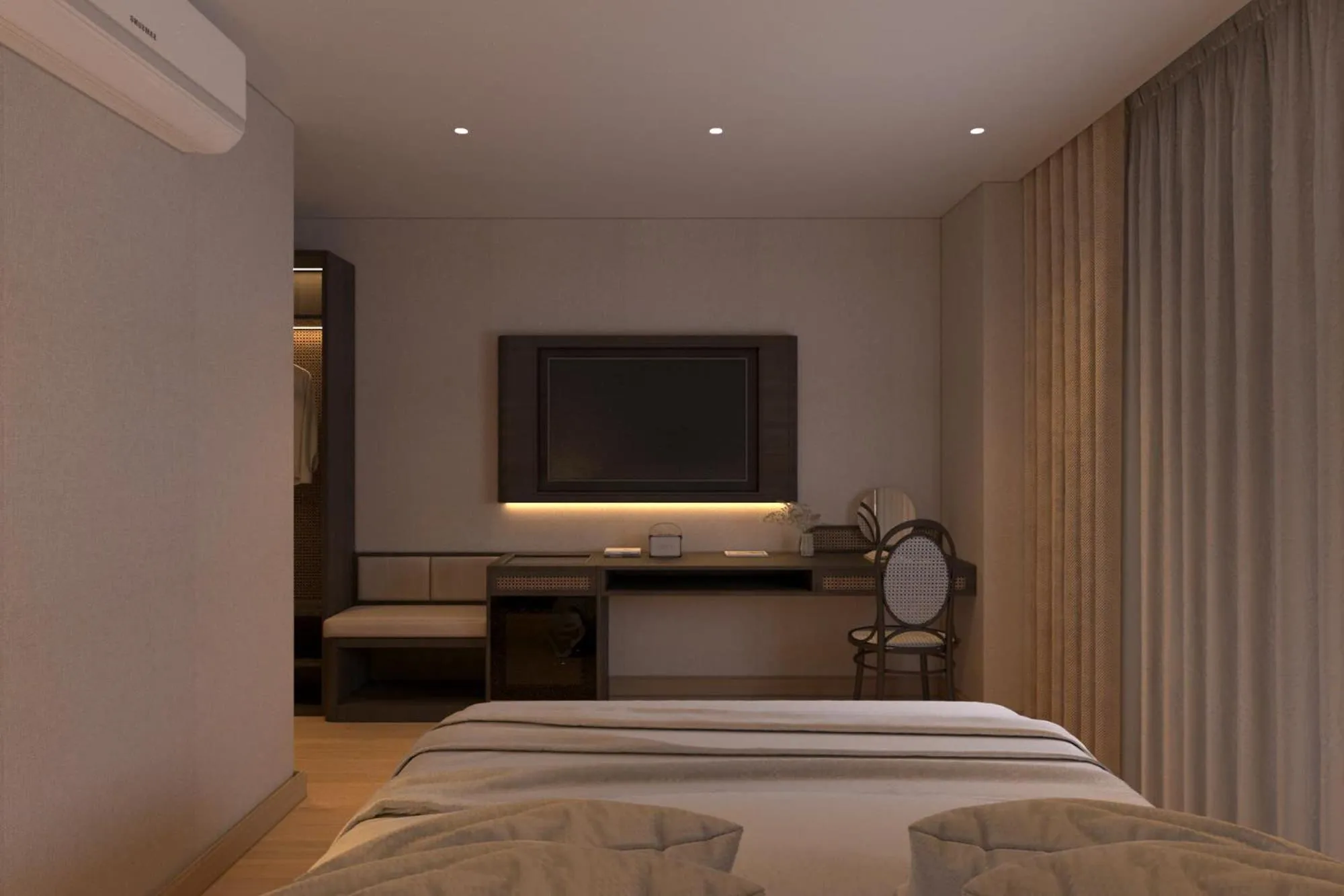 Bed in Canary Ha Noi Hotel