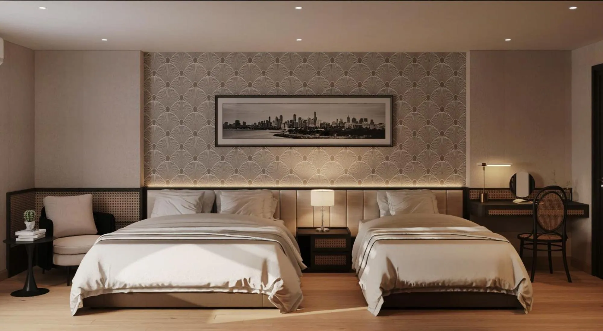 Bed in Canary Ha Noi Hotel