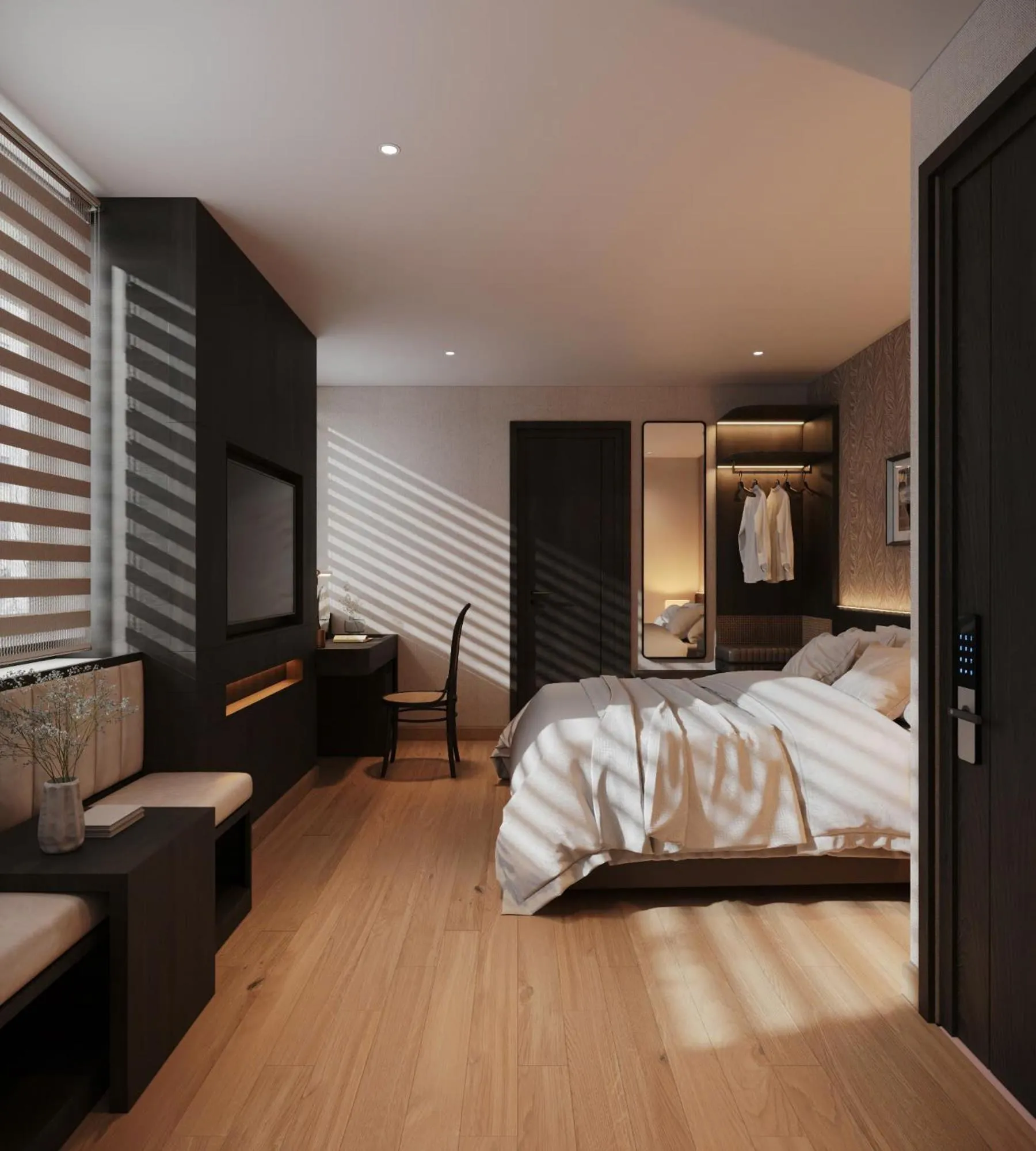 Bed in Canary Ha Noi Hotel