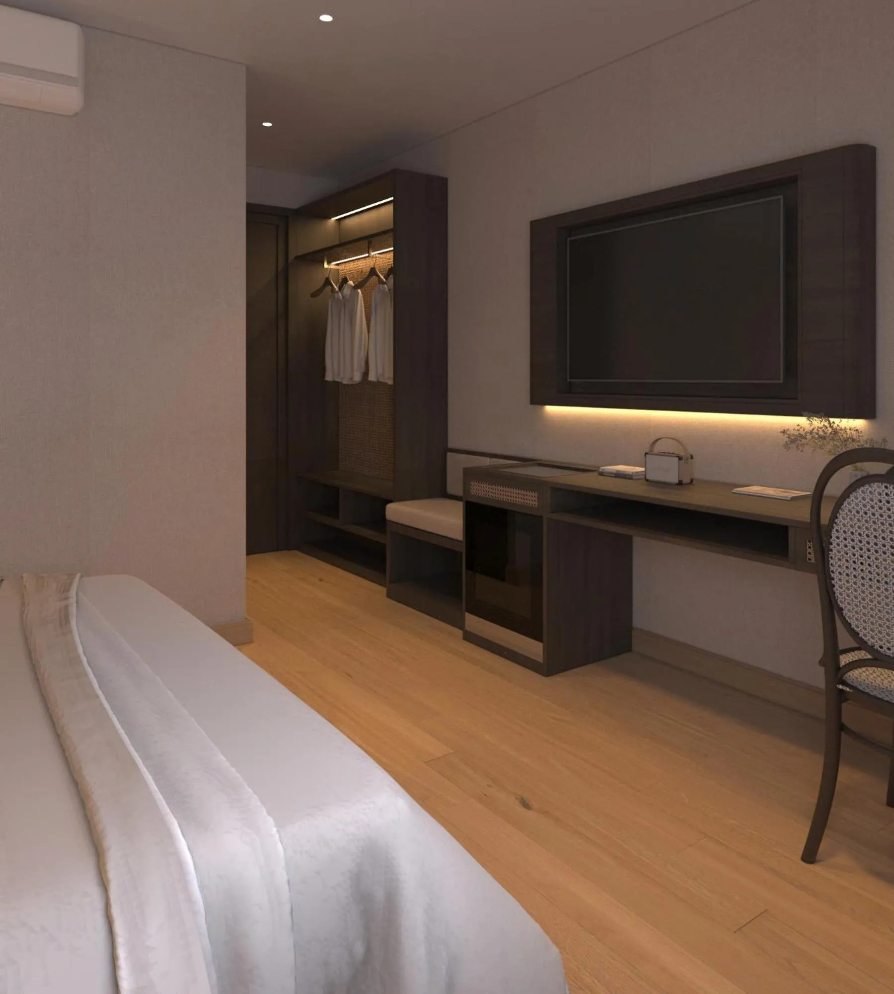 Bed in Canary Ha Noi Hotel