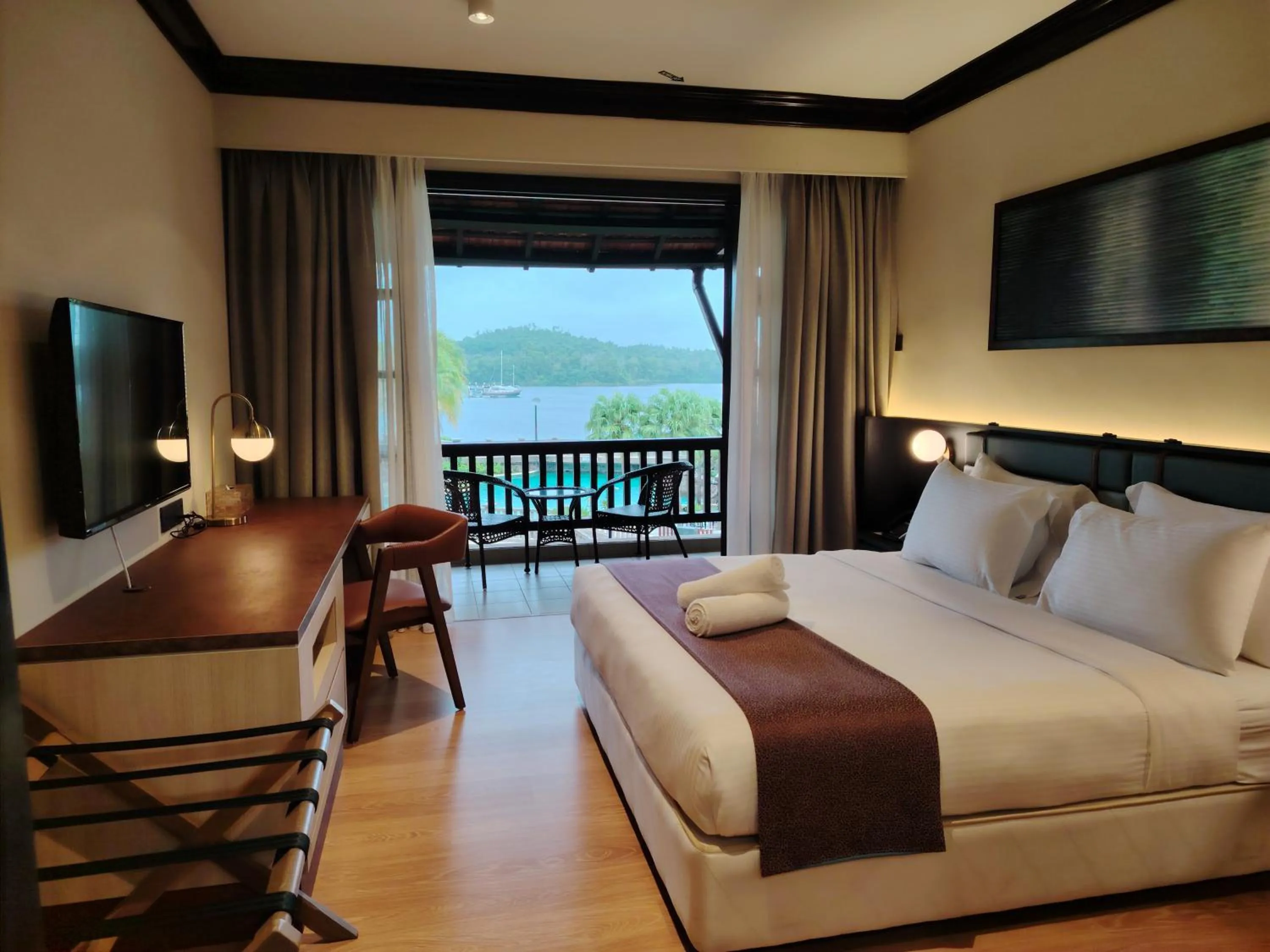 Bed in Sebana Cove Resort