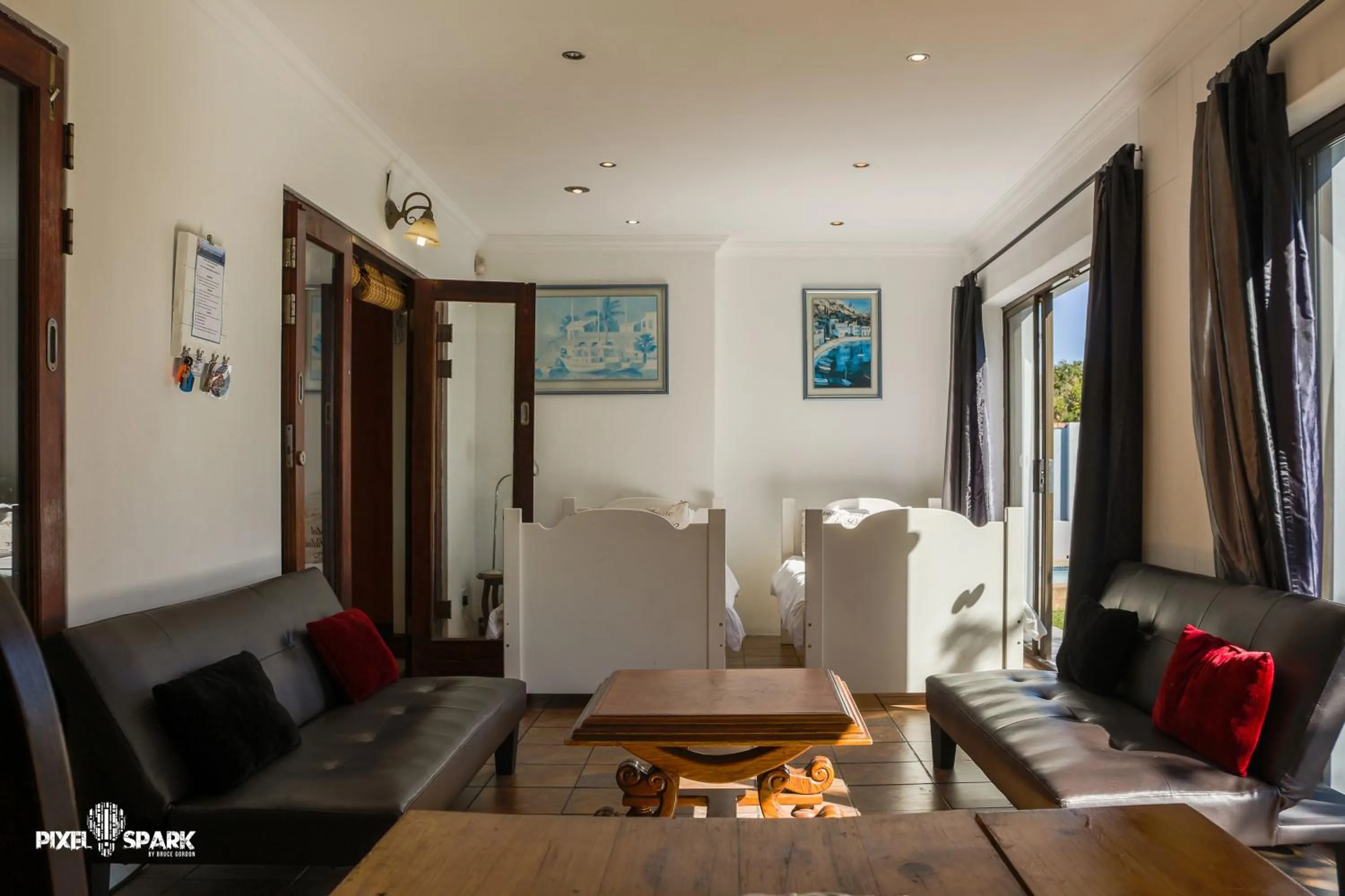 Seating area in Tyday Accommodation
