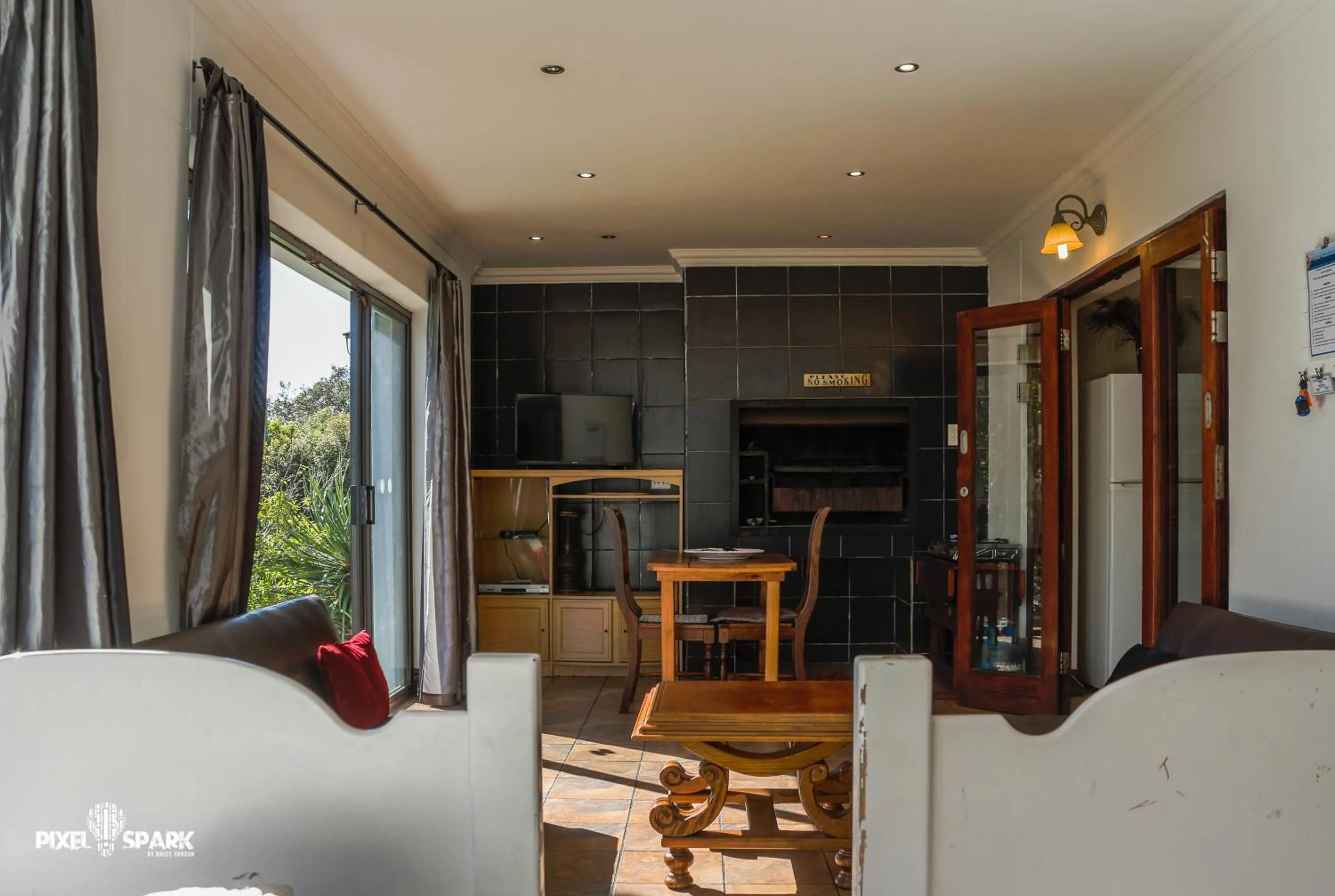Seating area in Tyday Accommodation