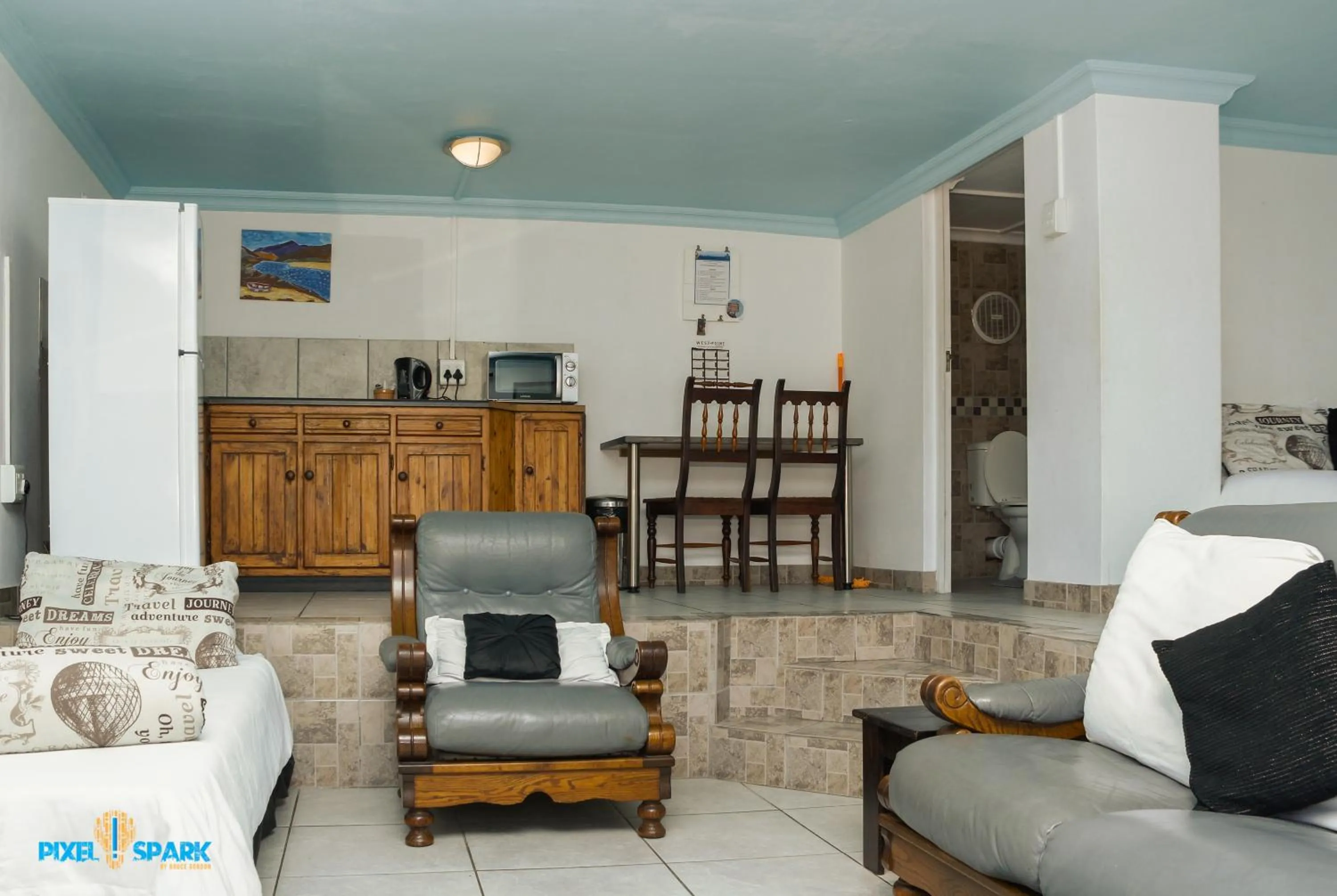 Seating area in Tyday Accommodation
