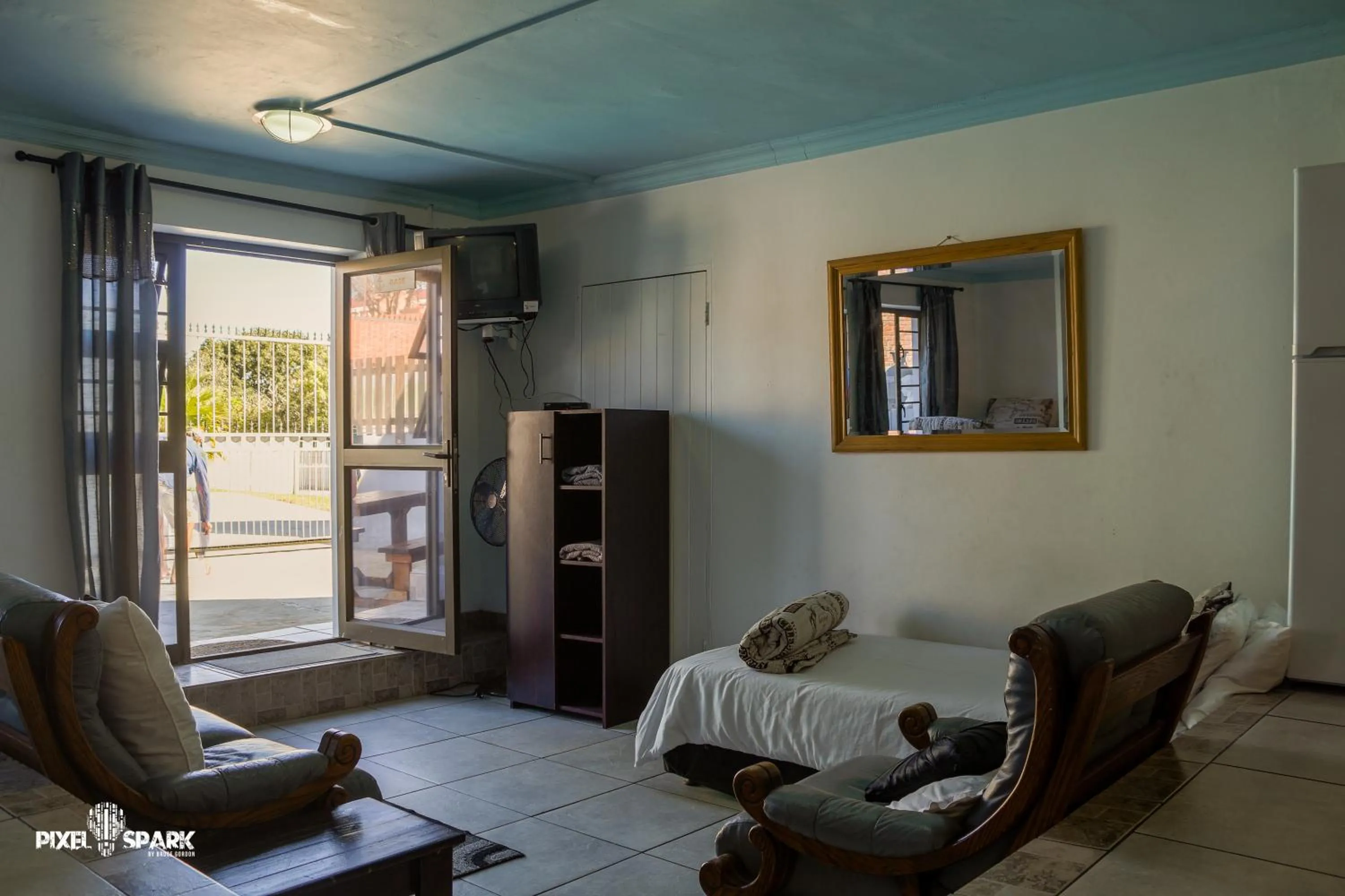 Seating area in Tyday Accommodation