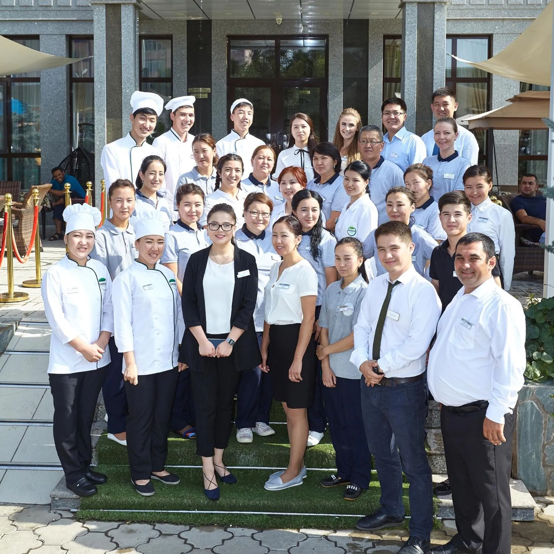 Staff in Garden Hotel