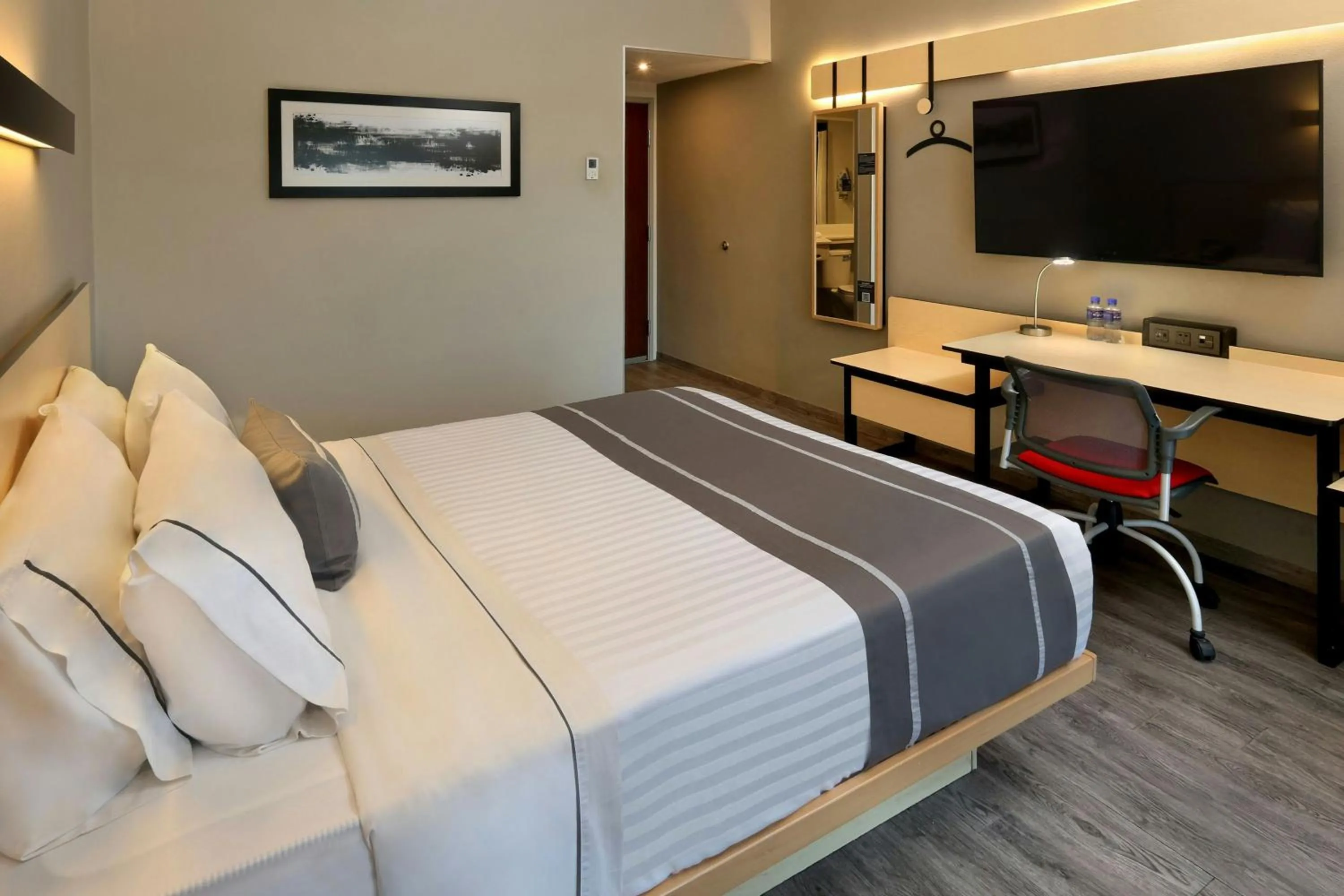 Bedroom, Bed in City Express Plus by Marriott Monterrey Galerías