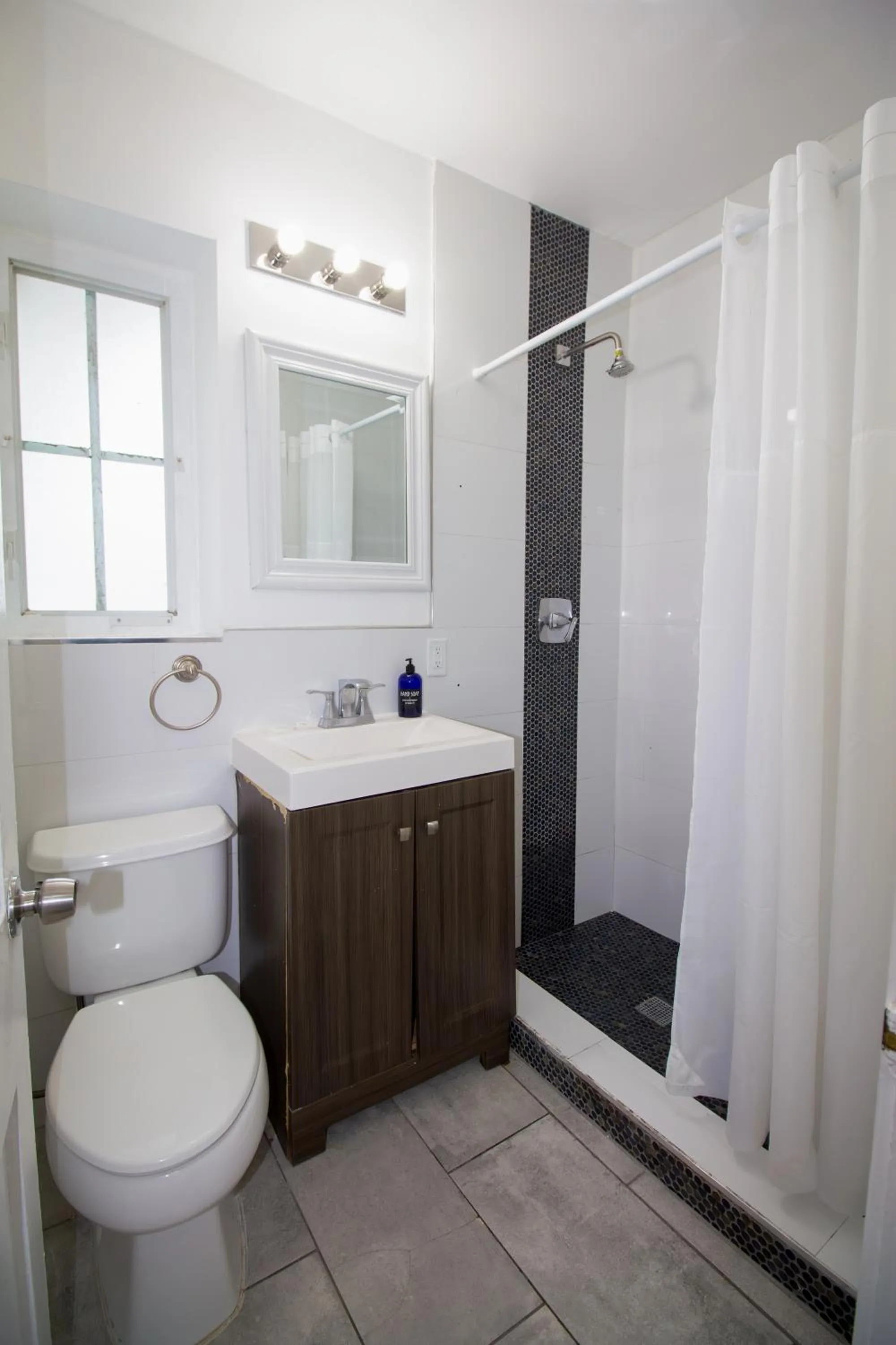 Shower in Courtyard Apartments Part of the Oasis Casita Collection