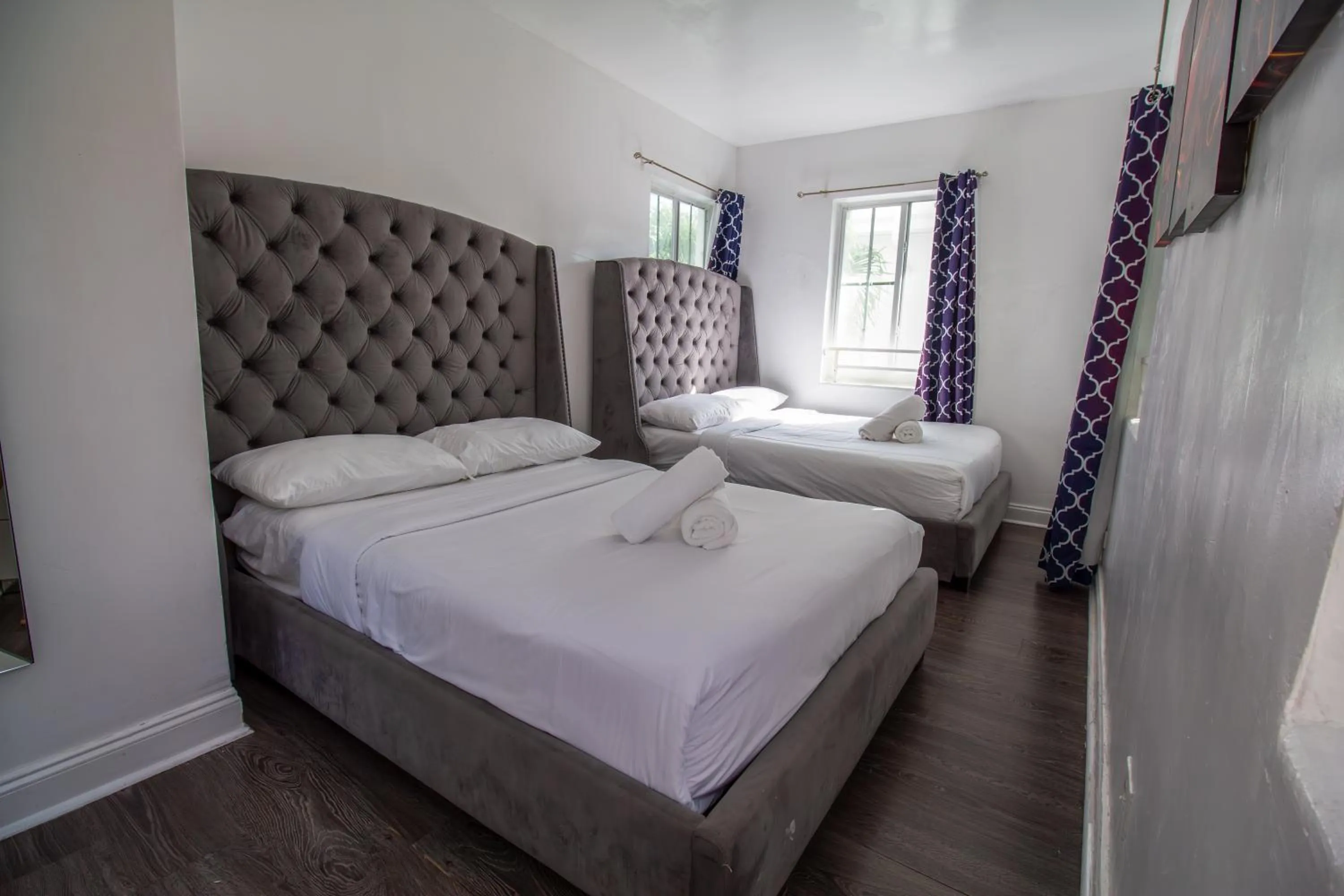 Bed in Courtyard Apartments Part of the Oasis Casita Collection